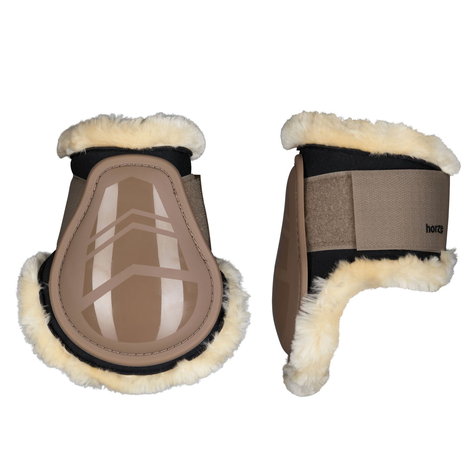 Horze Windsor Fetlock Boots with Faux Fur Lininig Leg Protection & Hoof Protection for Horses