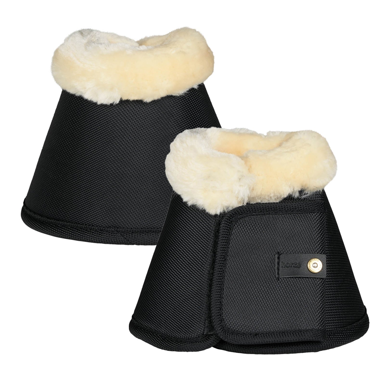 Horze Lincoln Hufglocken mit Kunstfell Leg Protection & Hoof Protection for Horses