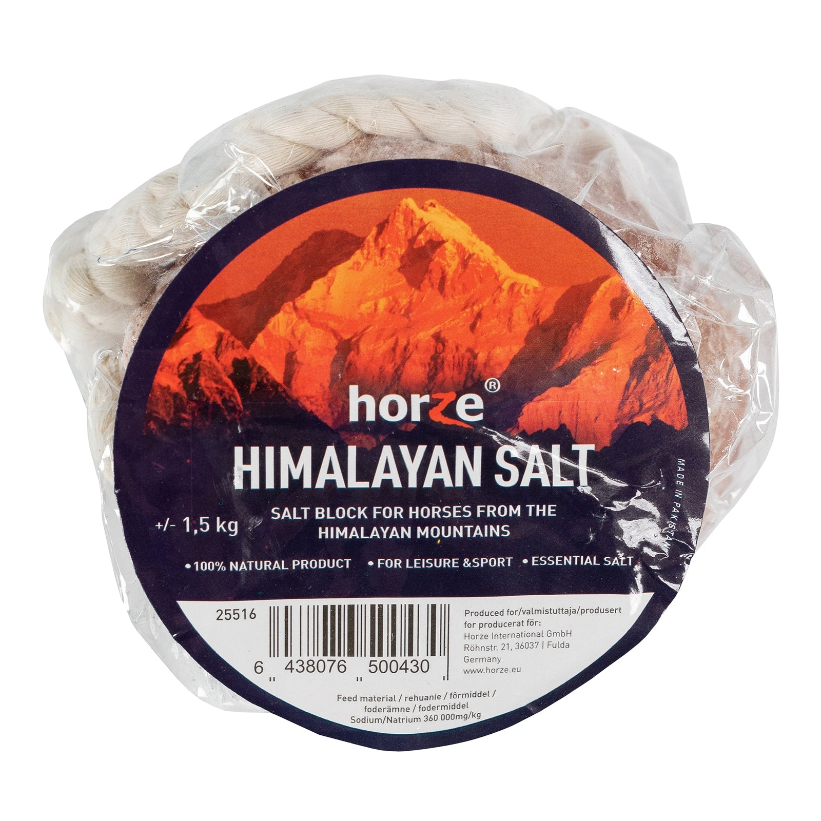 Horze Salt Lick Stone, 1,5 kg Horse Feed & Nutrition