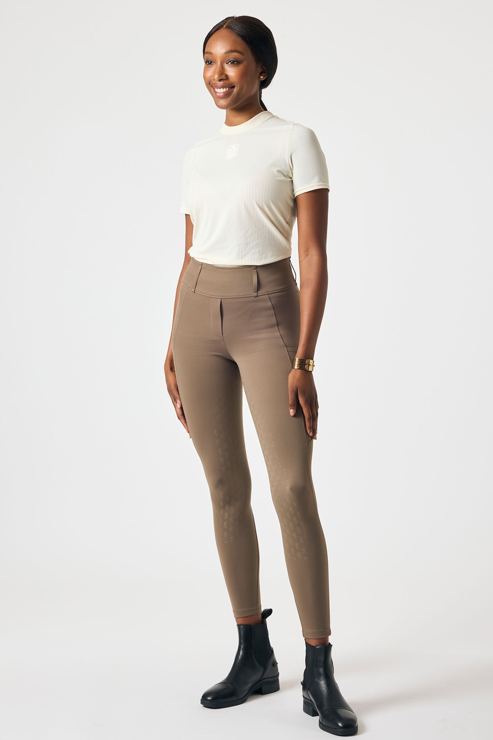 PS of Sweden Courtney S/S Striped Mesh Top Women’s Riding Clothing