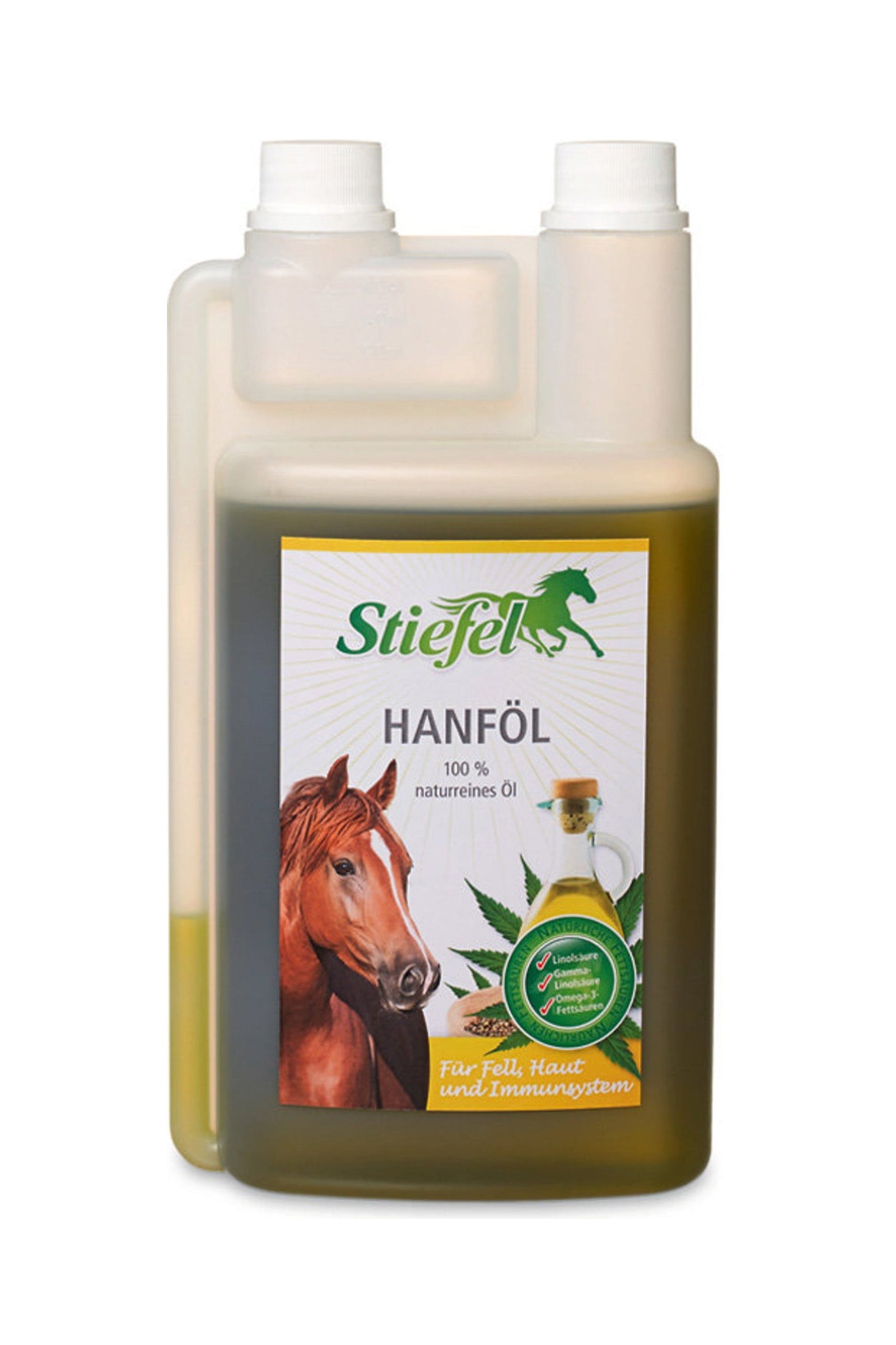 Stiefel 100% natural Hemp Oil, 1l Horse Feed & Nutrition