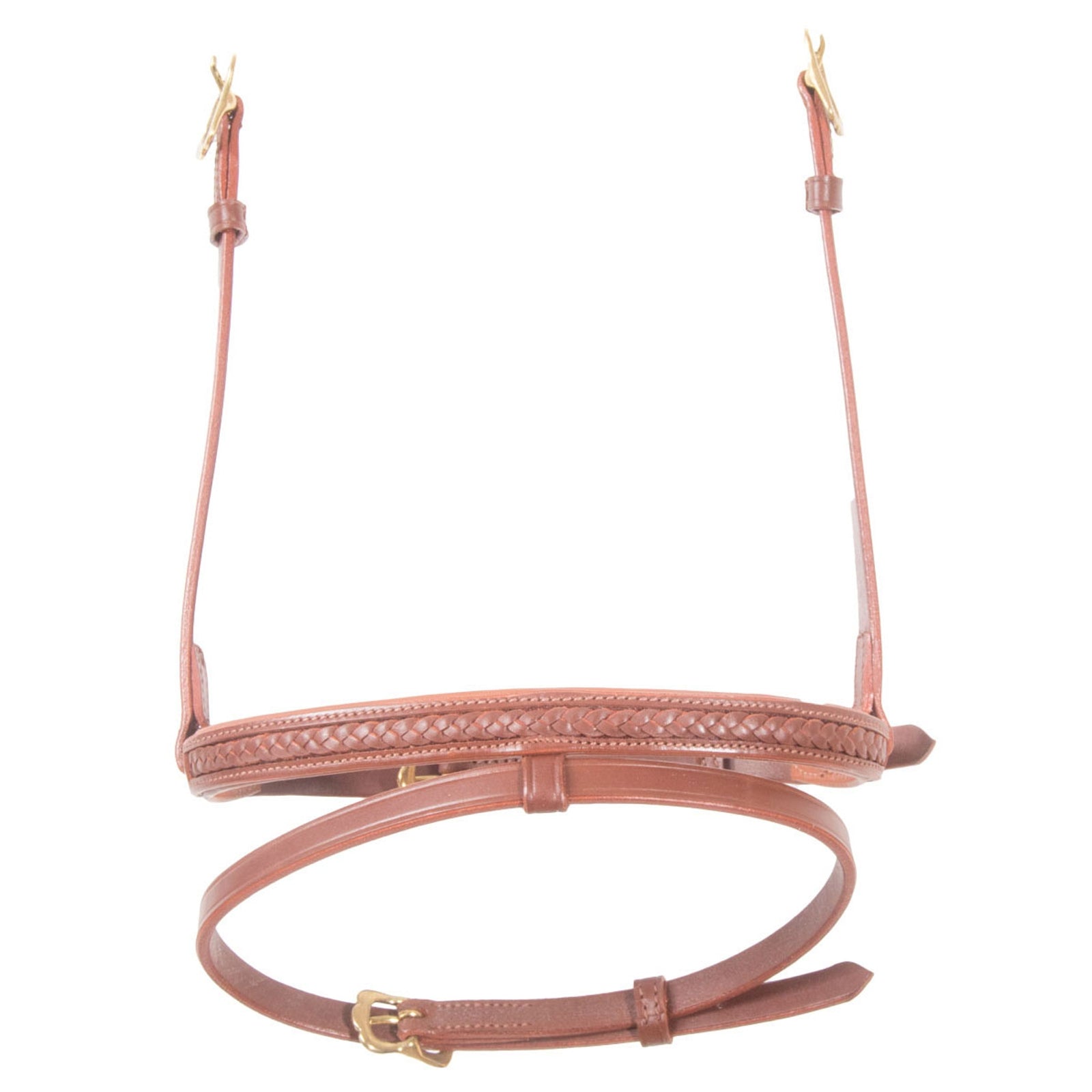 Karlslund Kombinierter Nasenriemen mit Flechtdetail Trensenzäume & Zügel