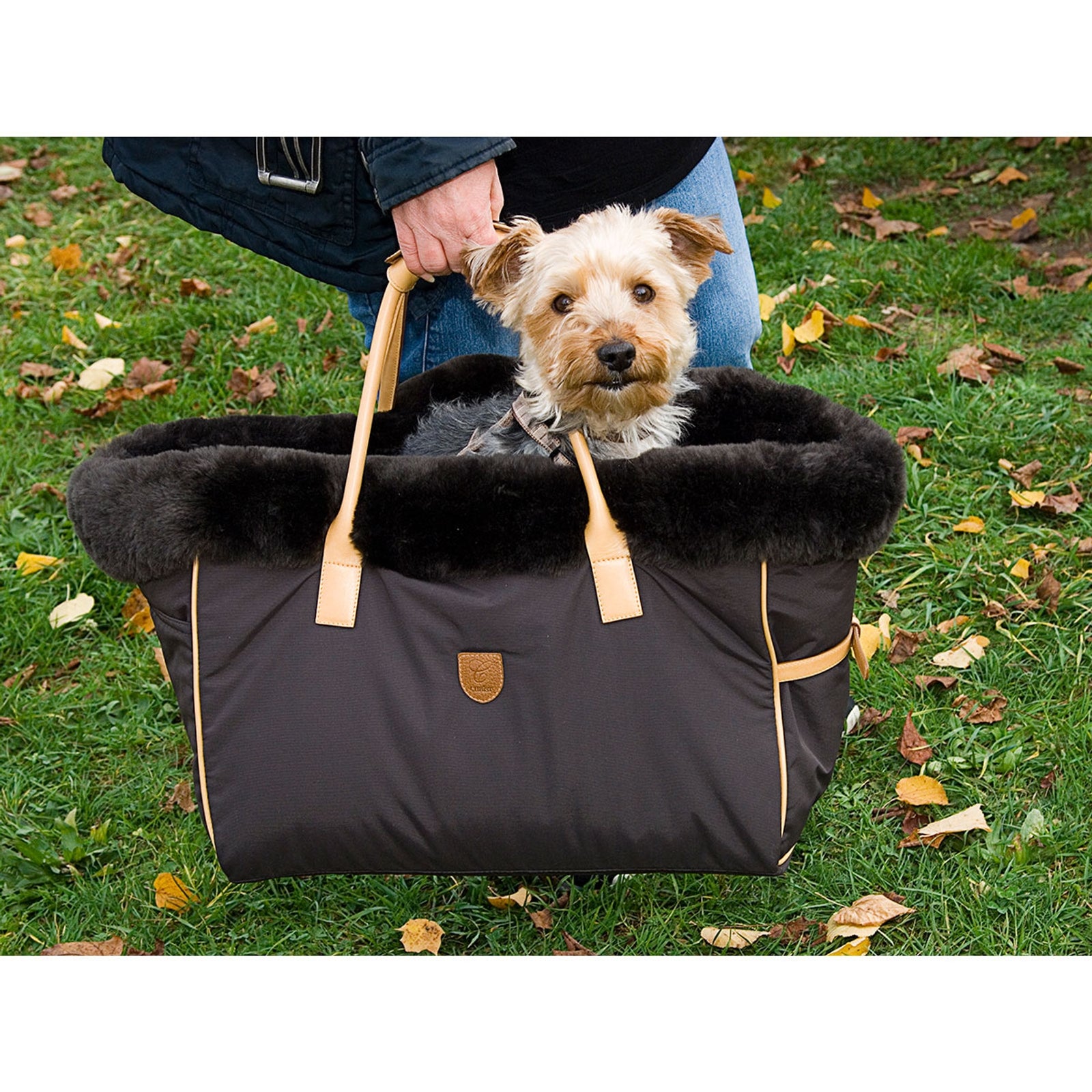 Christ Dog Bag Bailey, w/ sheepskin Dog Accesories