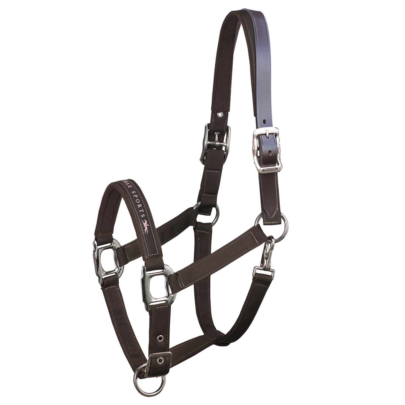 Schockemöhle Sports Memphis Breakaway, Nylon Halter + Leather strap Halters & Leads