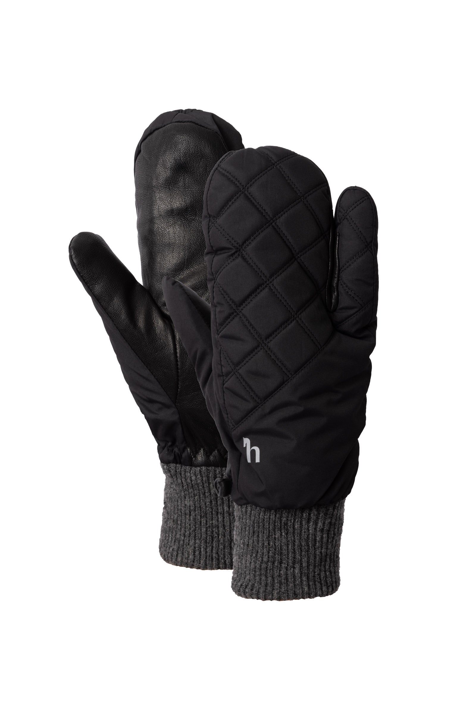 gefütterte 3-Finger-Fäustlinge für den Winter Schwarz 5 – horze