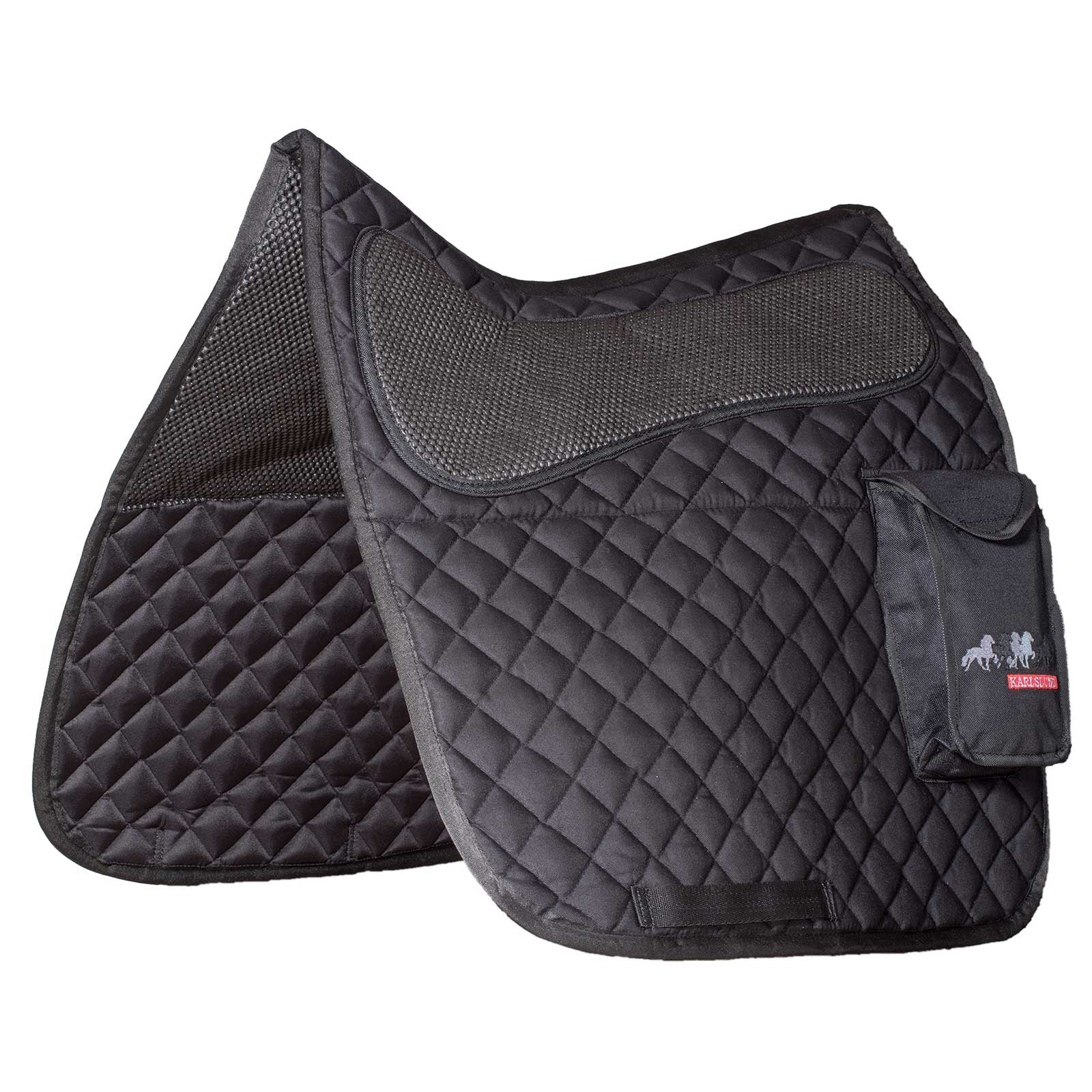 Karlslund Sattelunterlage mit Tasche, Baumwolle Schabracken