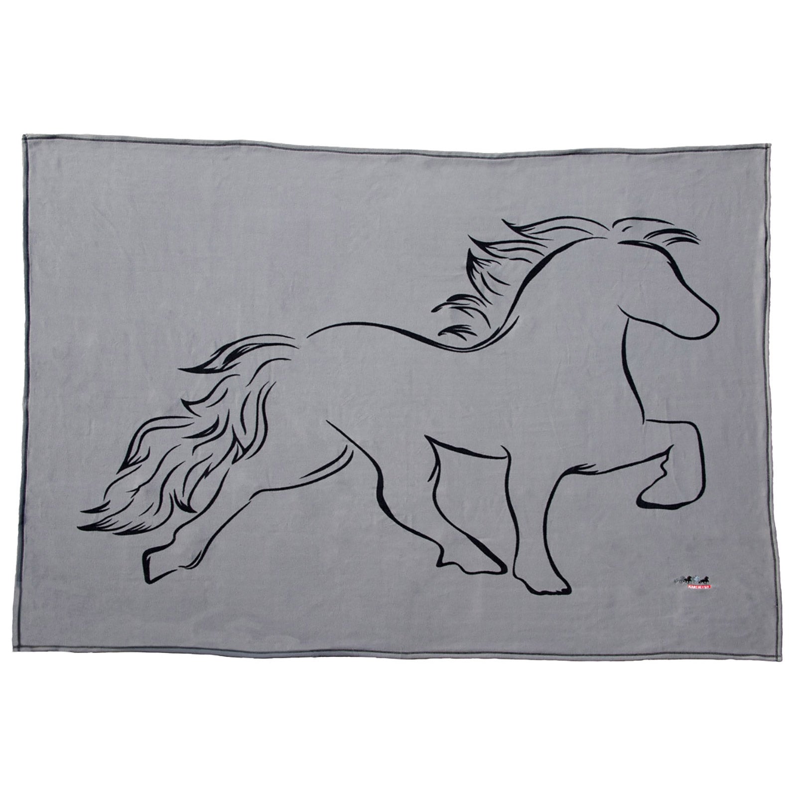 Karlslund Fleece Sofadecke mit Pferd Geschenkartikel