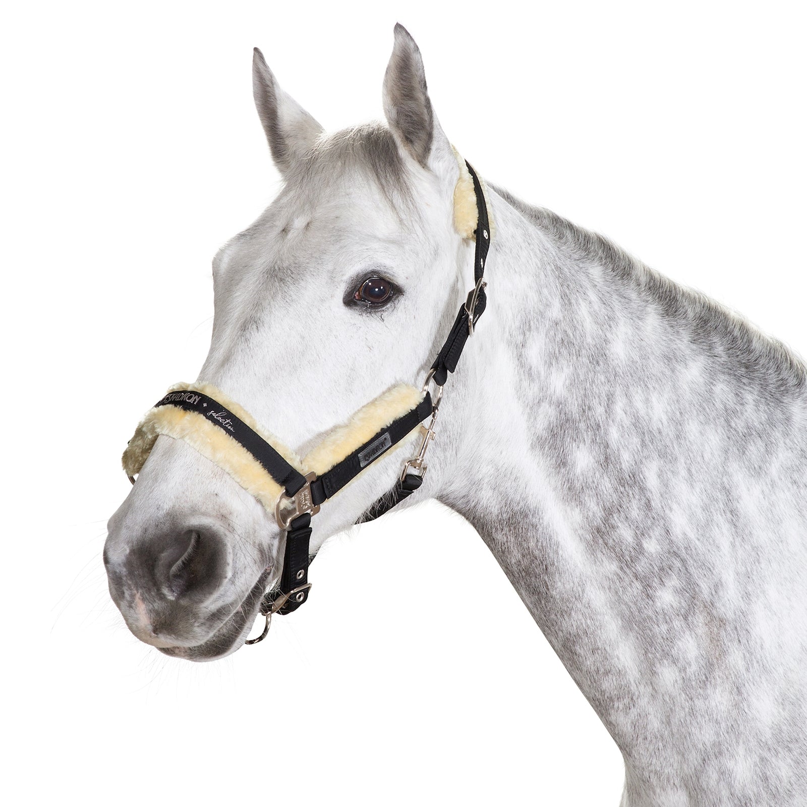 Eskadron Fauxfur-Halfter Dornschnalle Halfter & Stricke