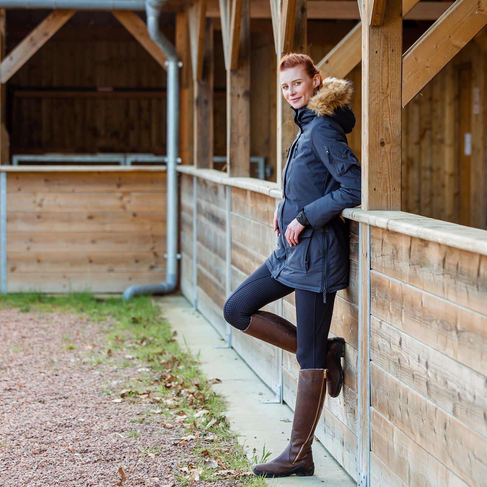 Horze Brooke Women's Long Parka Riding Jacket Women’s Riding Clothing