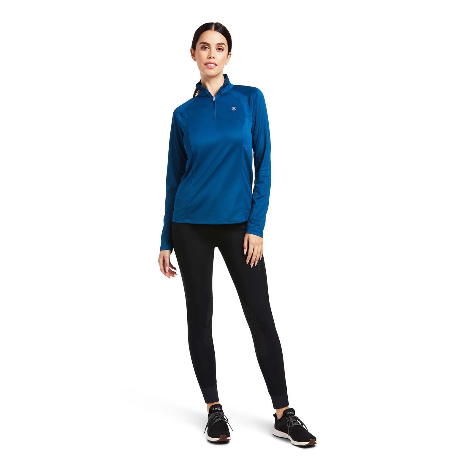 Ariat Sunstopper 2.0 Damen 1/4 Zip Baselayer Shirt Damen Reitbekleidung
