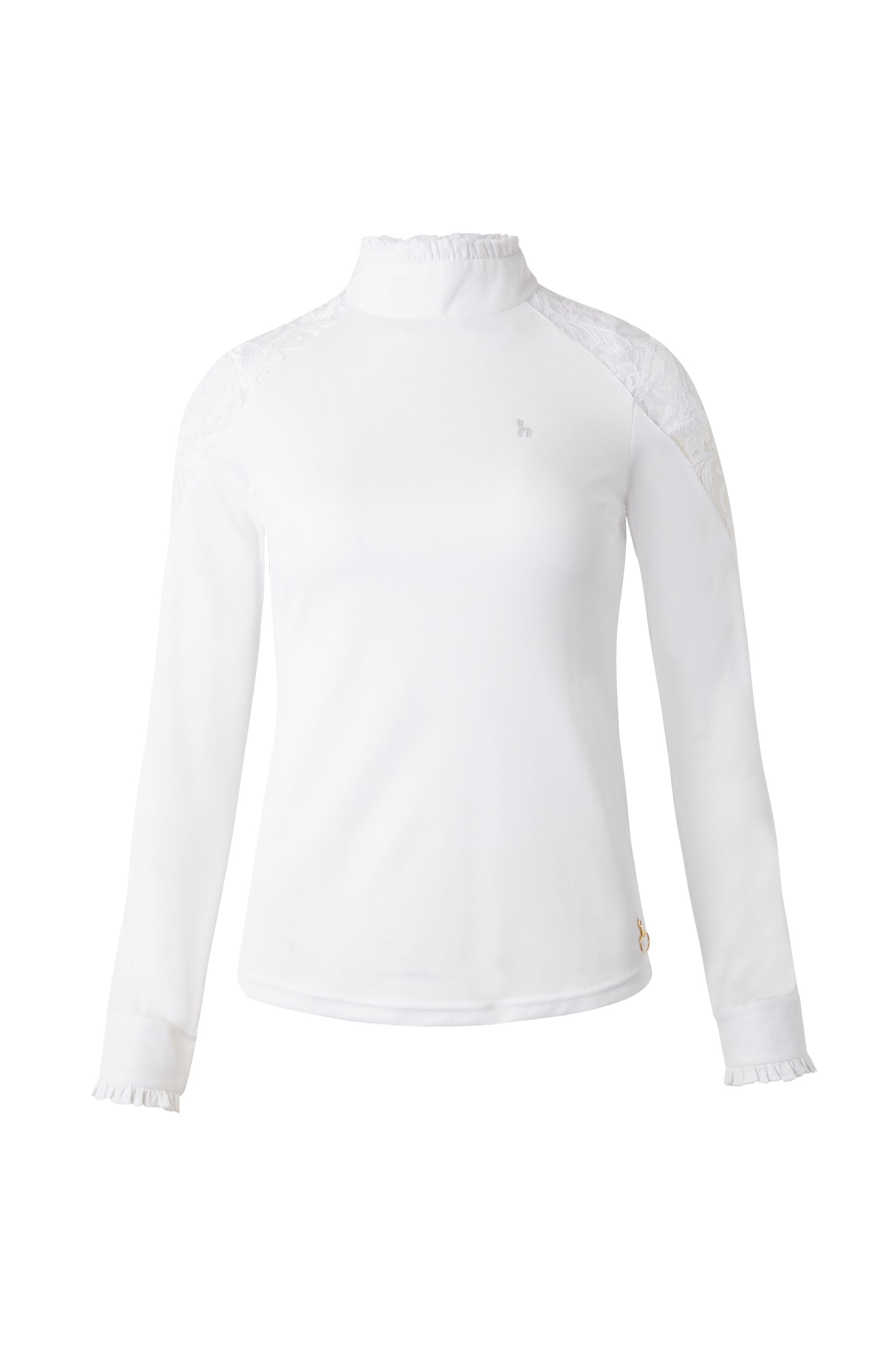 Horze Sylvie Women's Long Sleeve Lace Show Shirt Women’s Riding Clothing
