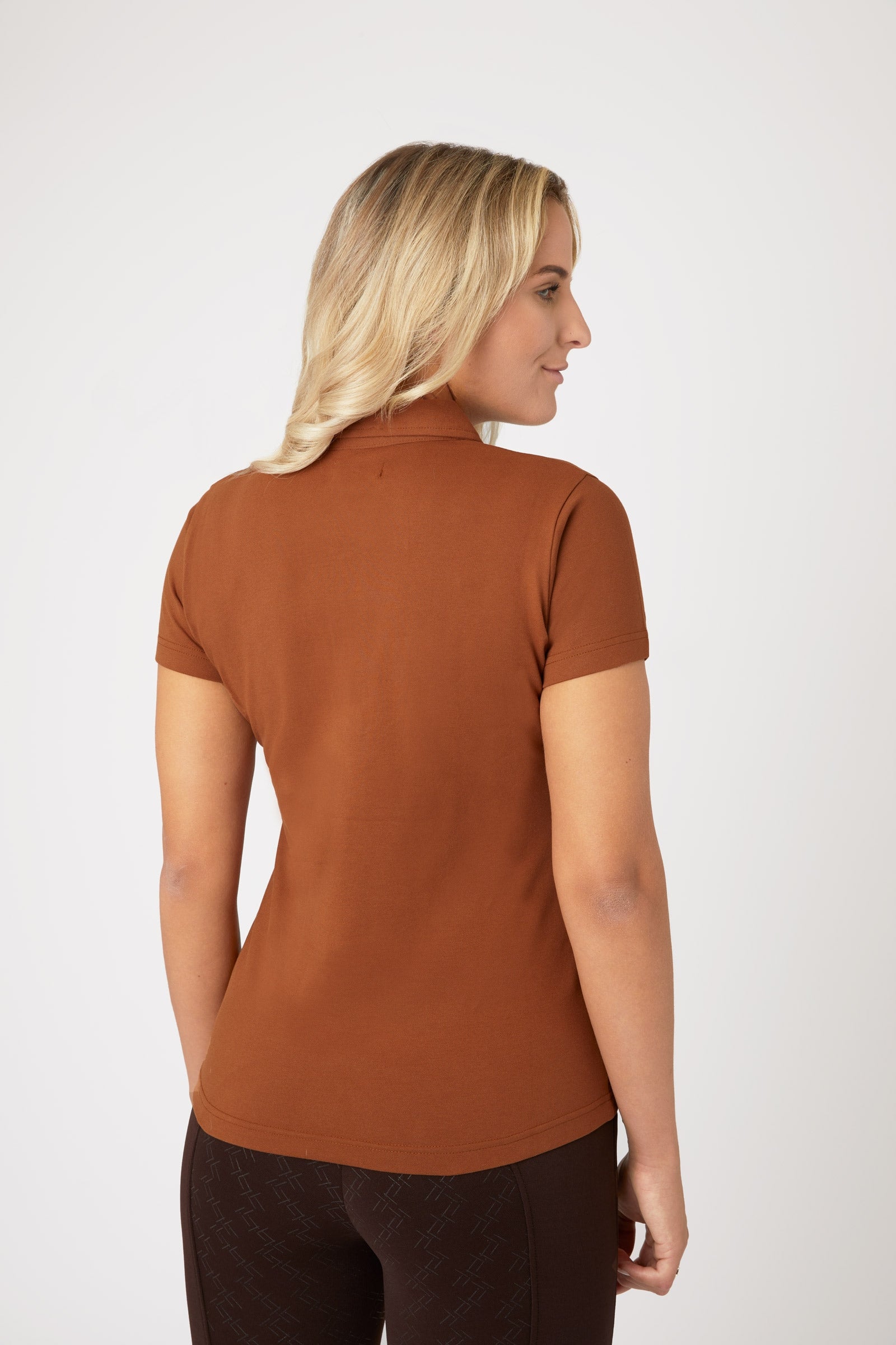 Horze Amy Women's Short Sleeve Cotton Stretch Polo Shirt Women’s Riding Clothing