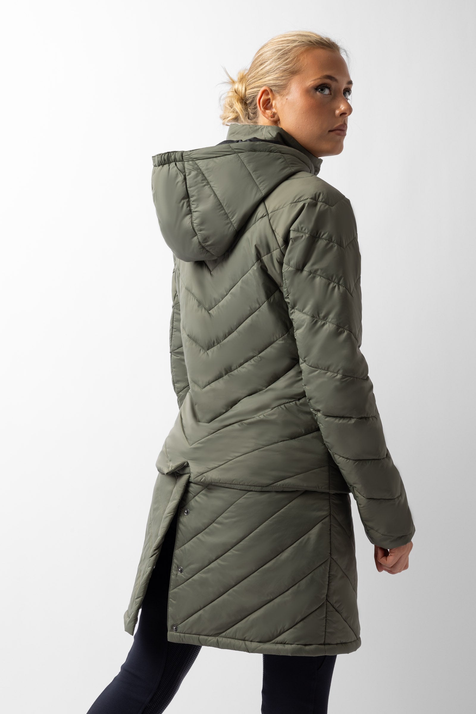 Horze Aurora Padded Parka Riding Riding Jacket with Removable Skirt Women’s Riding Clothing