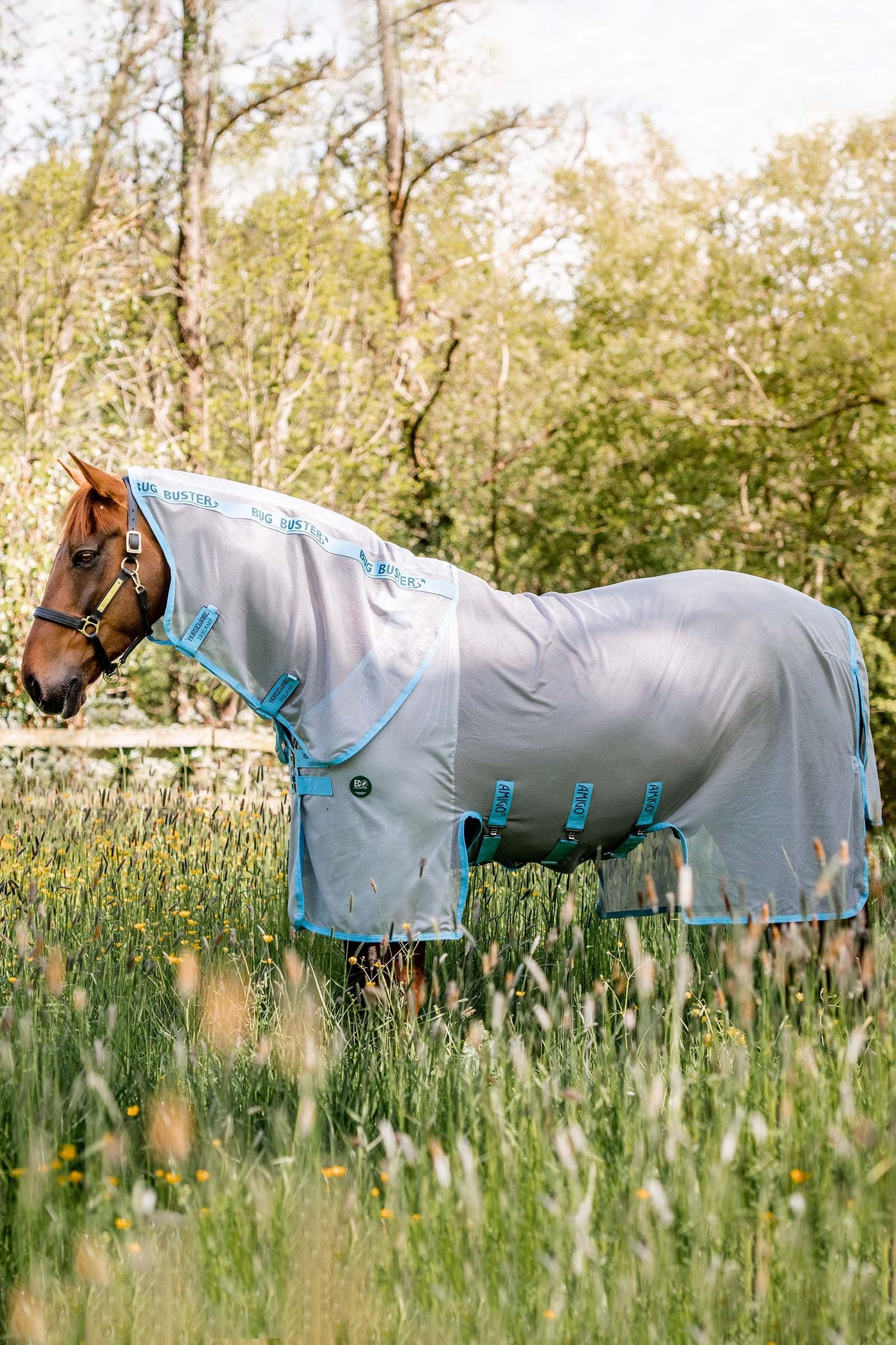 Horseware Amigo AmEco Bug Buster Fliegendecke mit abnehmbarem Halsteil Pferdedecken