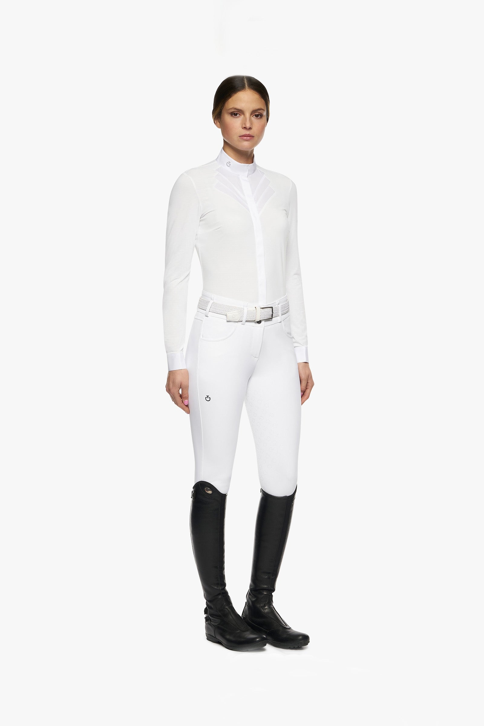 Cavalleria Toscana Fan Bib Damen Langarm Turniershirt Damen Reitbekleidung