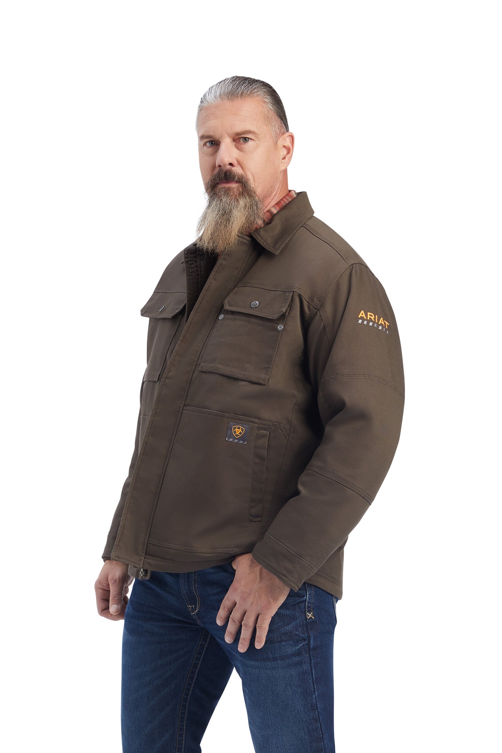 Ariat Rebar DuraCanvas Sherpa-Lined Coat Mens Riding Clothing