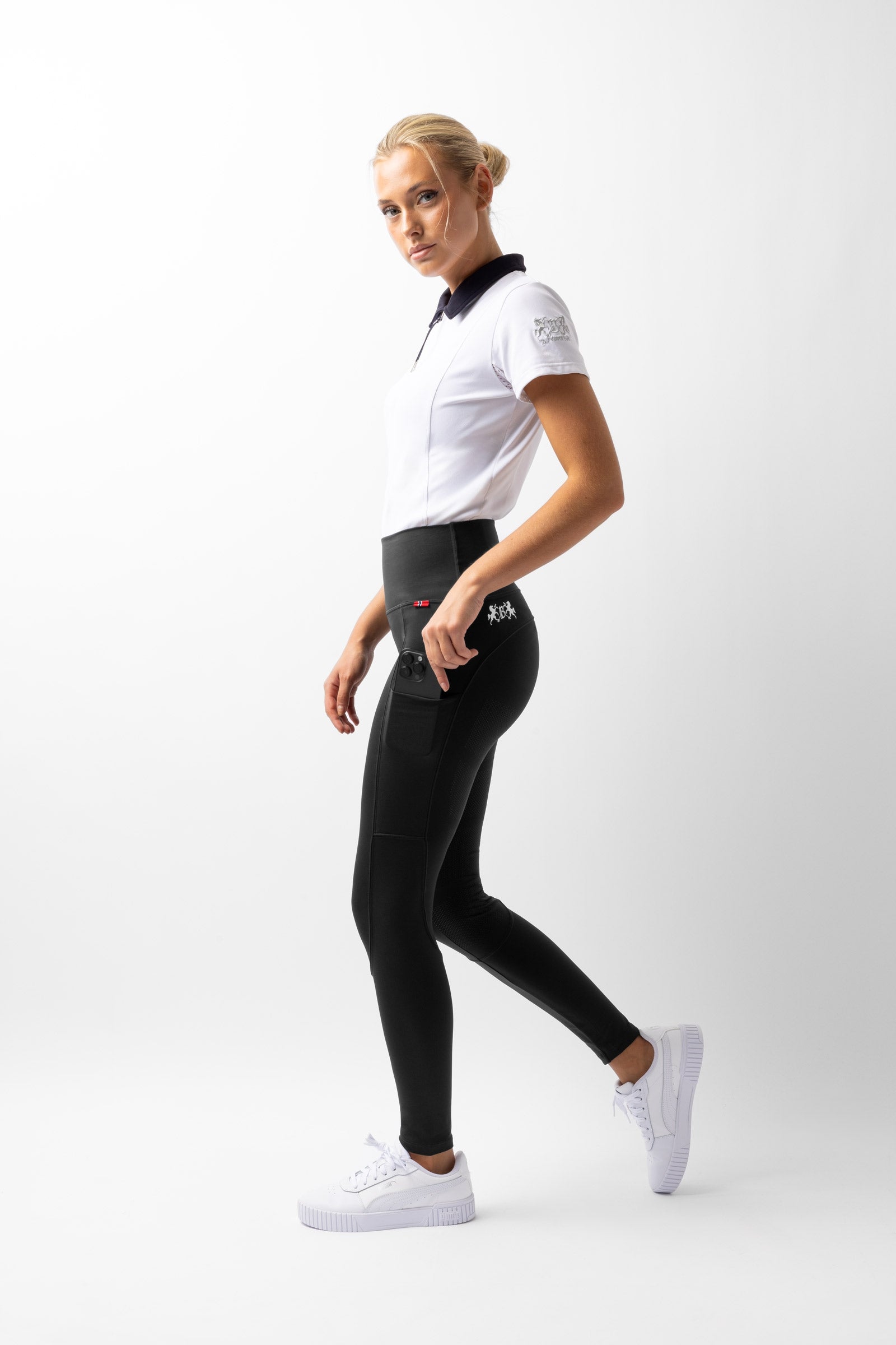 B Vertigo Lara Women's High Waist Full Seat Tights Womens Breeches