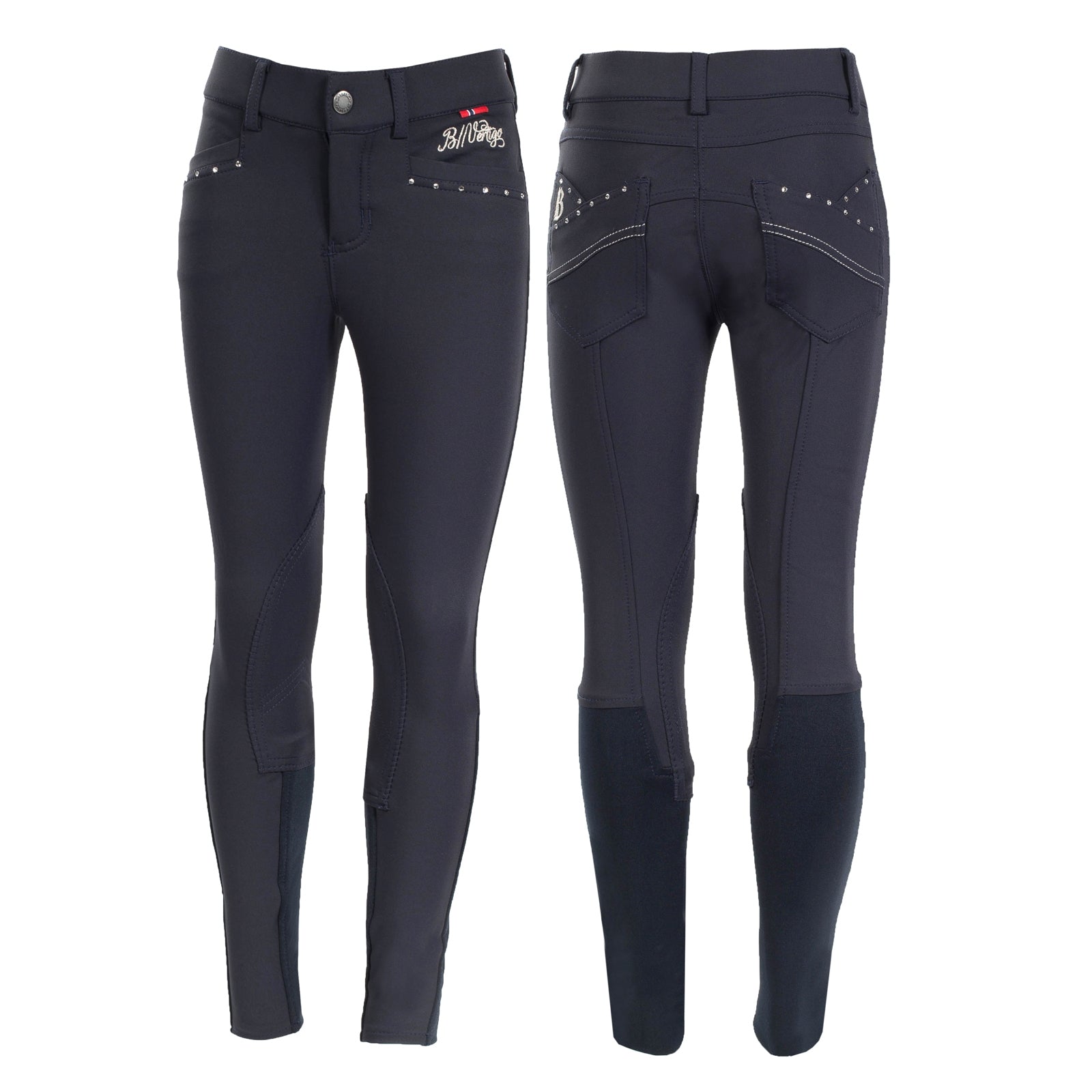 B Vertigo Olivia Kinder-Vollbesatzreithose mit Silikongrip, UPF 50+ Kinder Reitbekleidung