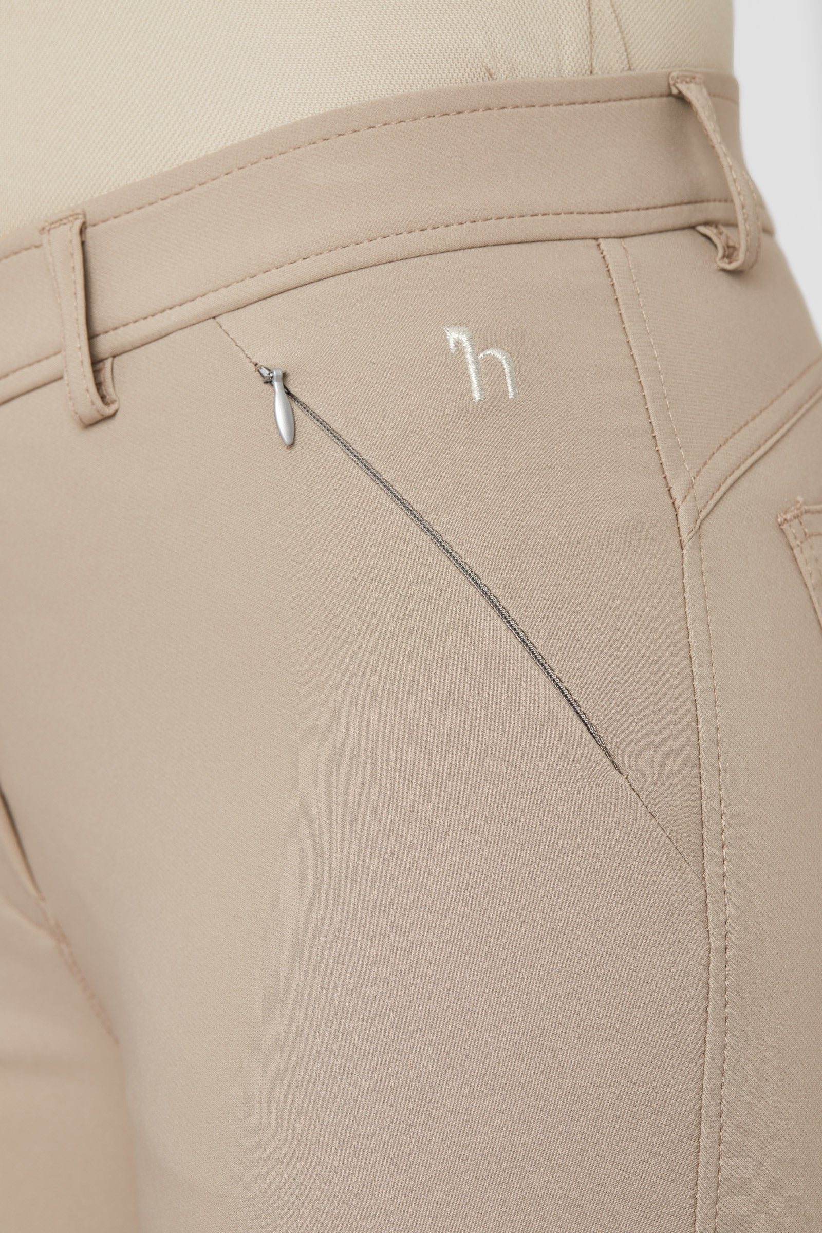 Horze Kaitlin Women's Full Seat Breeches with Flower Detail Womens Breeches