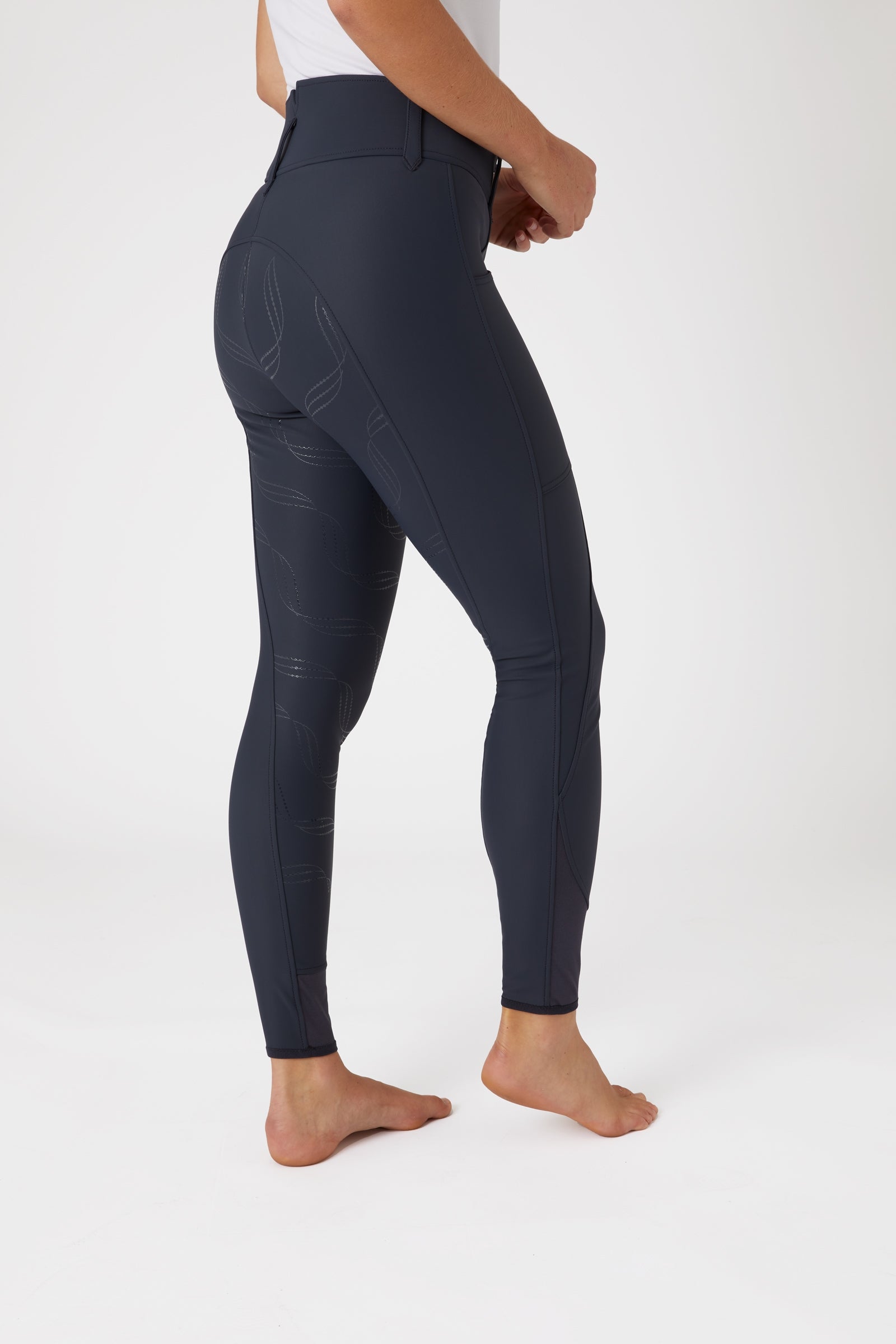 Horze Indira Damen Vollbesatzreithose mit hohem Bund Womens Breeches