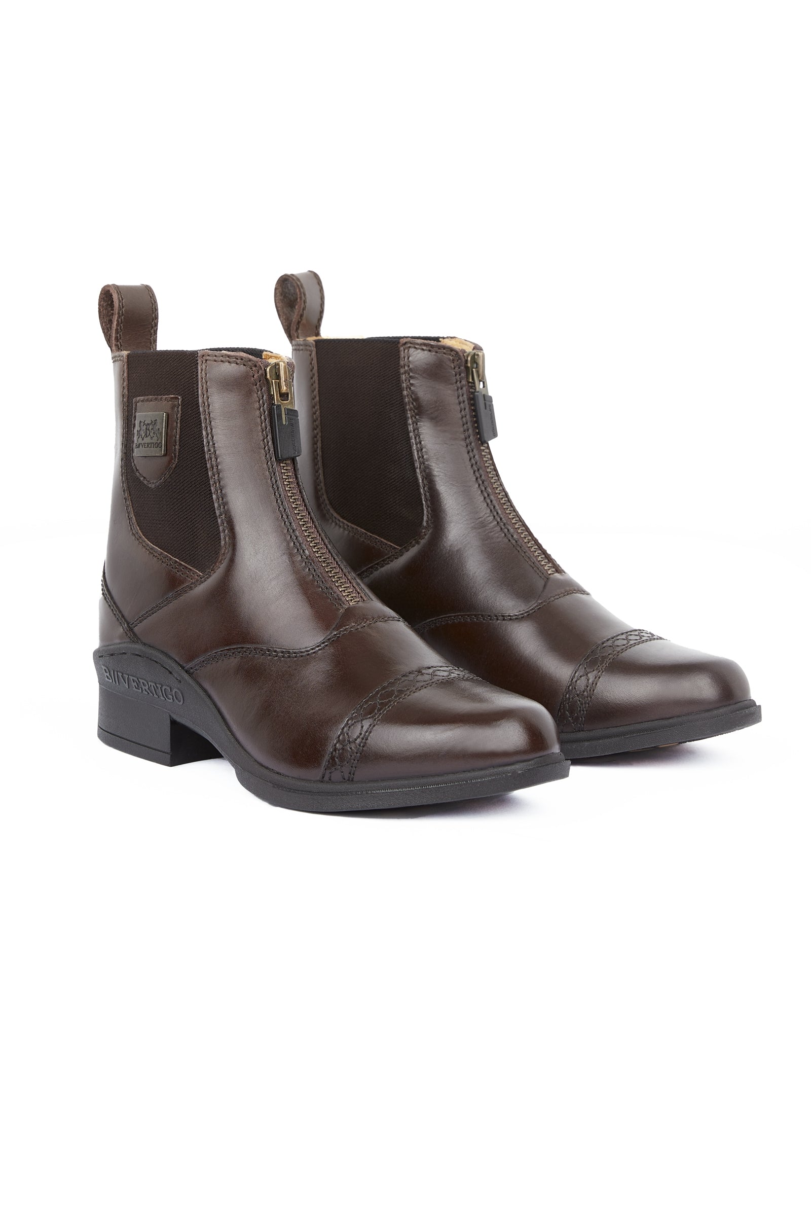 B Vertigo Saturn Damen Lederreitstiefeletten mit Reißverschluss Reitstiefel & Reitschuhe