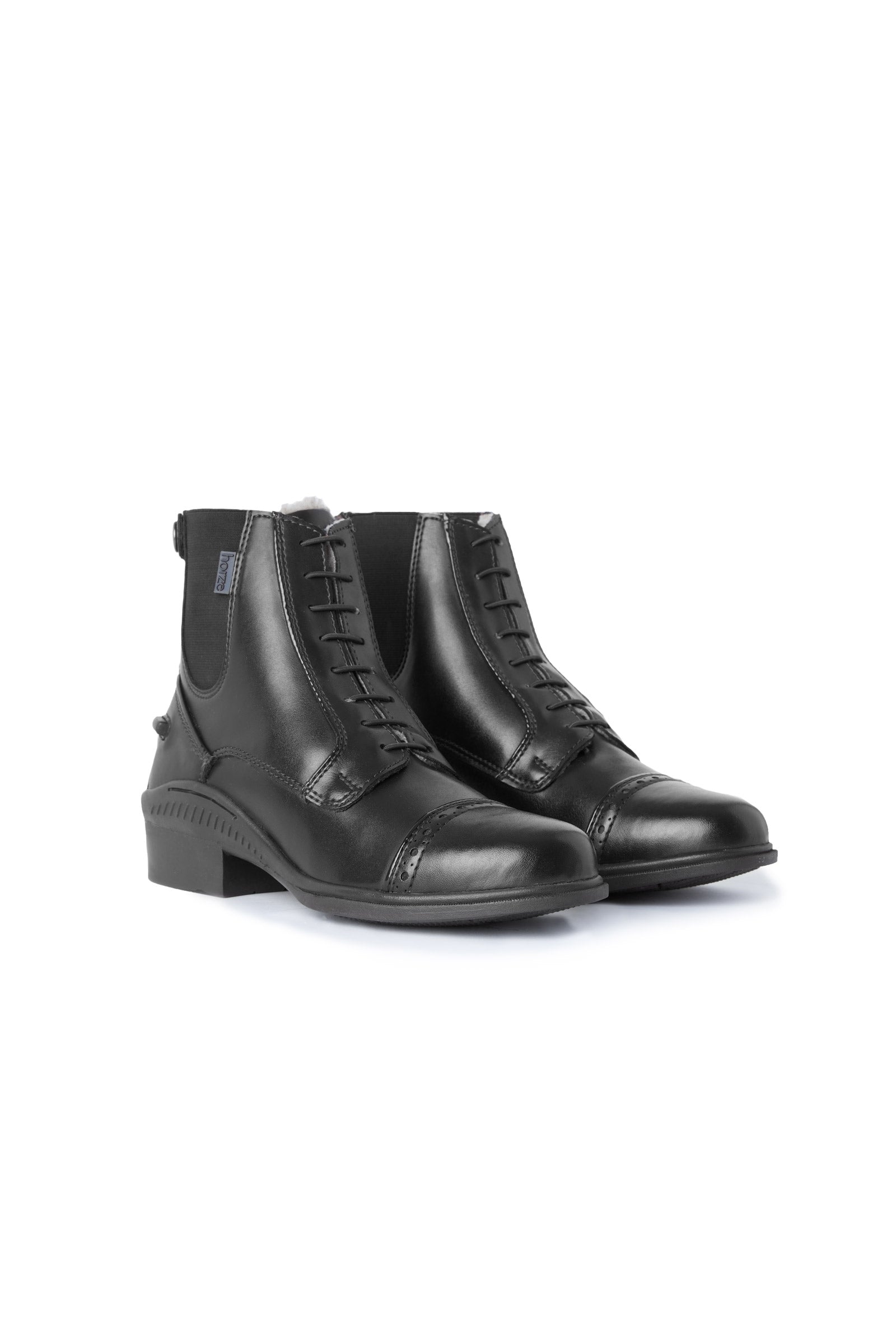 Horze Kilkenny Lux Damen Winter Reitstiefeletten mit Brogue Detail Reitstiefel & Reitschuhe