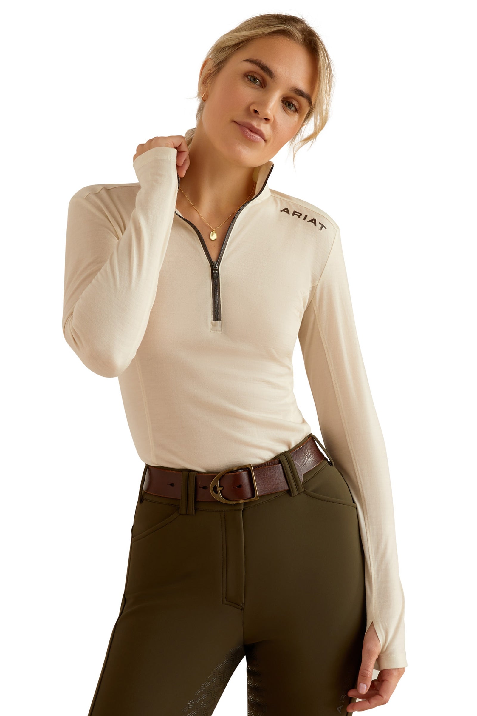 Ariat Cheviot Women´s 1/4 Zip Baselayer Shirt Damen Reitbekleidung