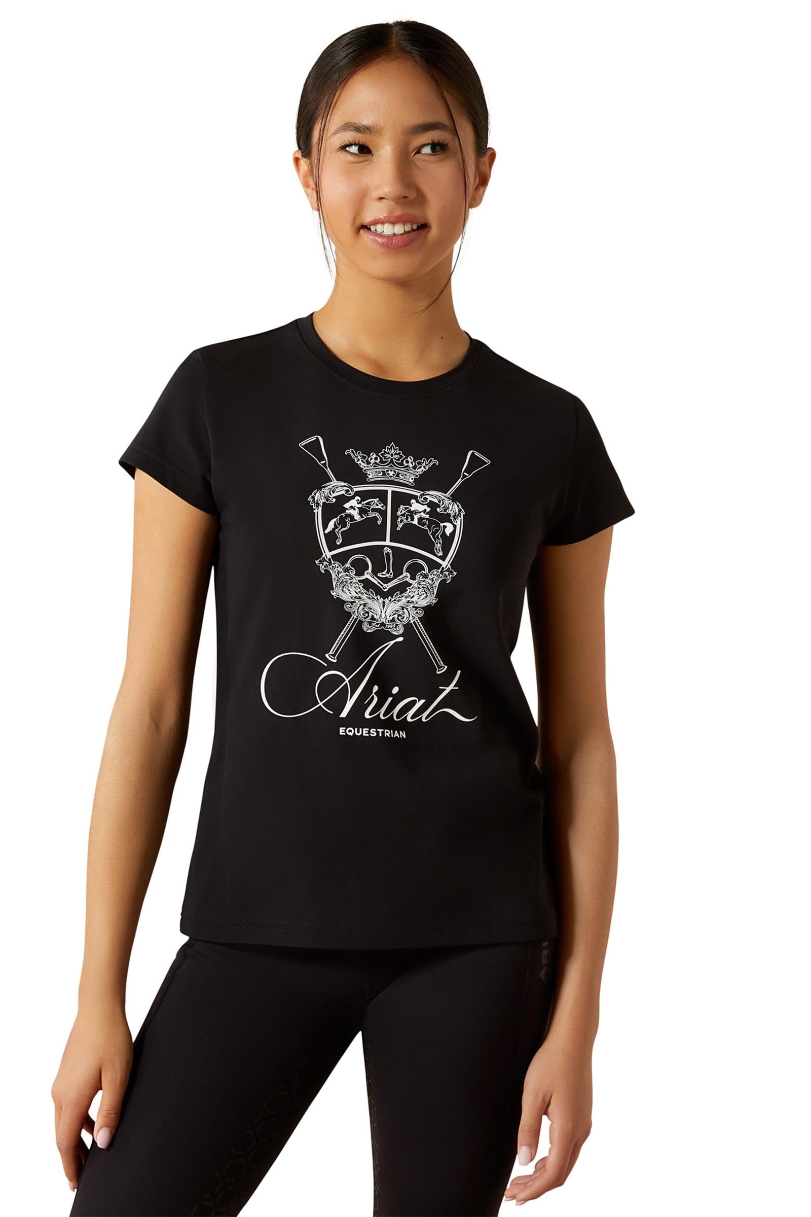 Ariat Ritzy Logo Kinder T-Shirt mit kurzen Ärmeln Young Rider Apparel