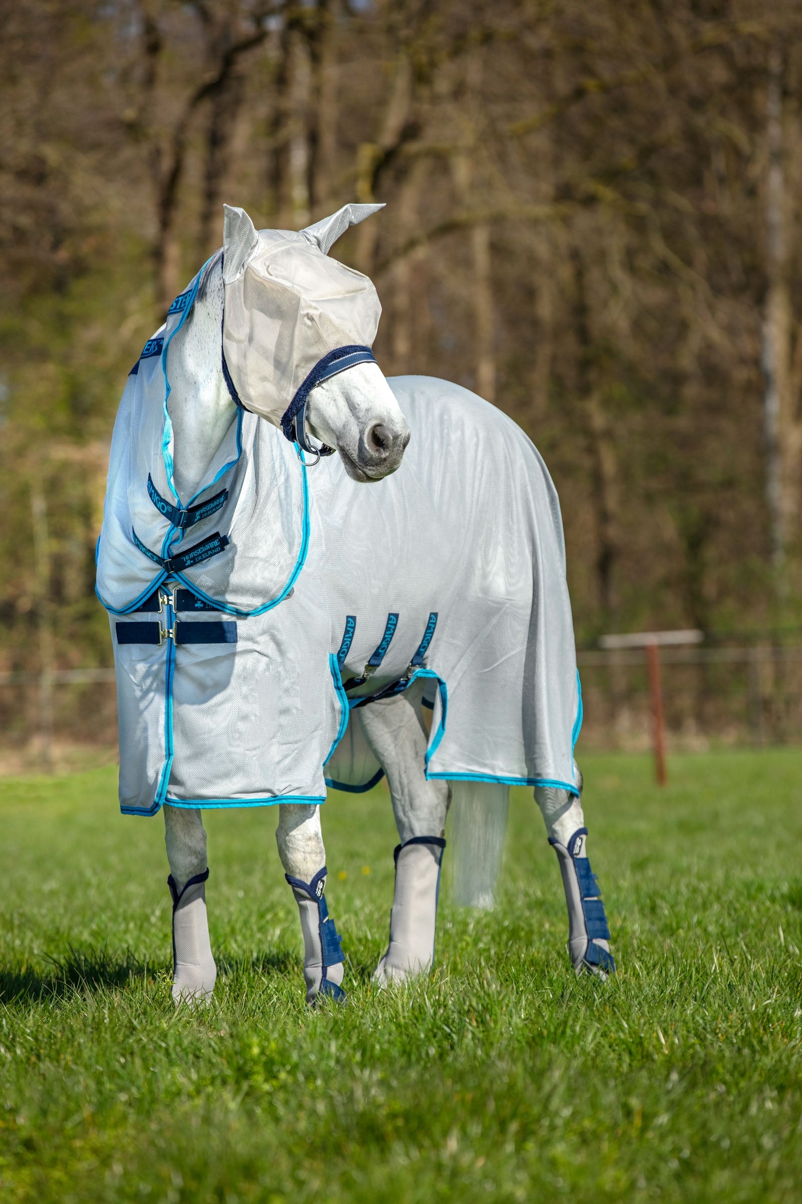 Horseware Amigo Bug Buster Fliegendecke mit abnehmbarem Halsteil Pferdedecken