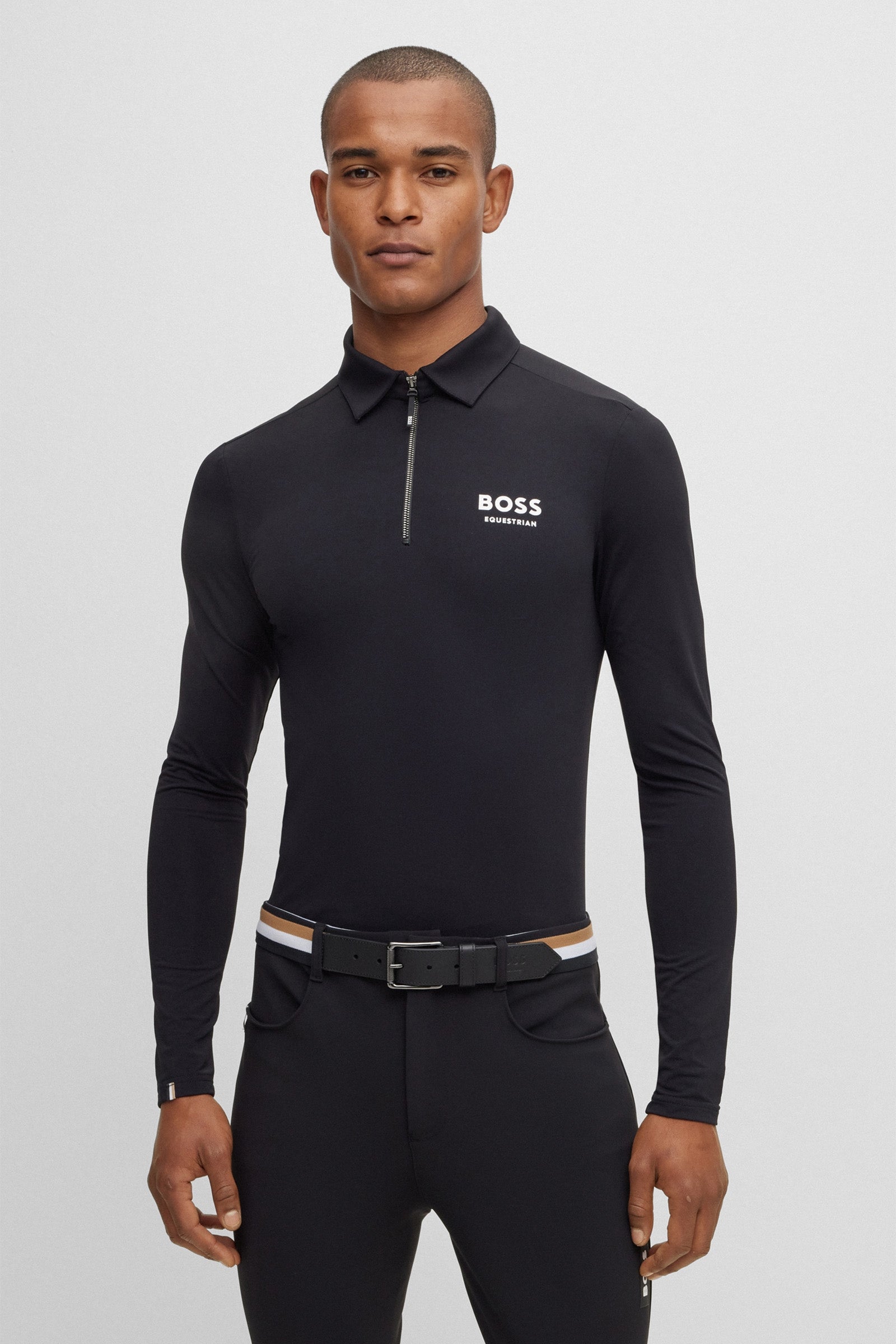 Boss Elton Signature Stripe Herren Training Polo Shirt Herren Reitbekleidung