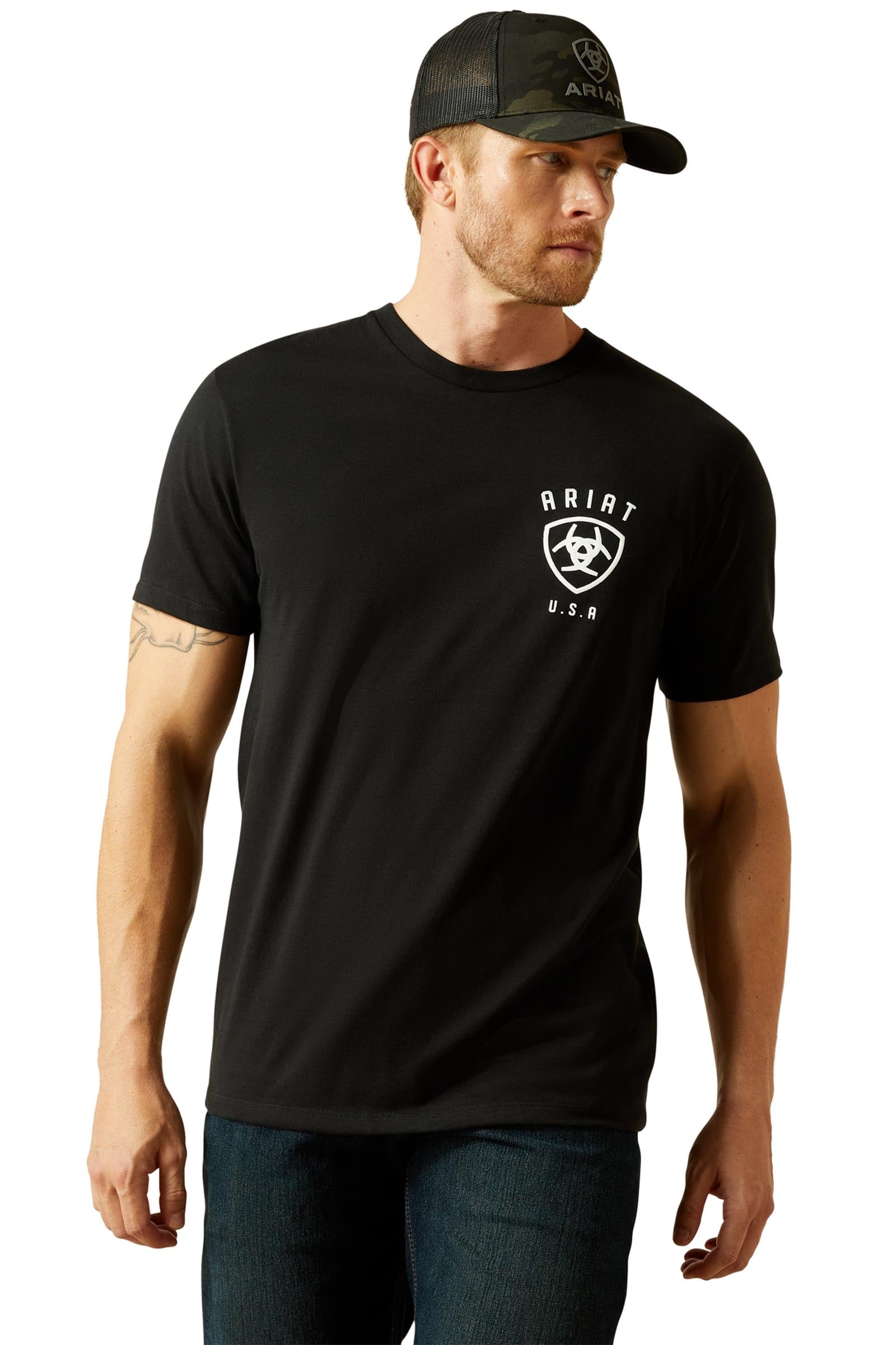 Ariat Faded Bull Men´s T-Shirt Mens Riding Clothing