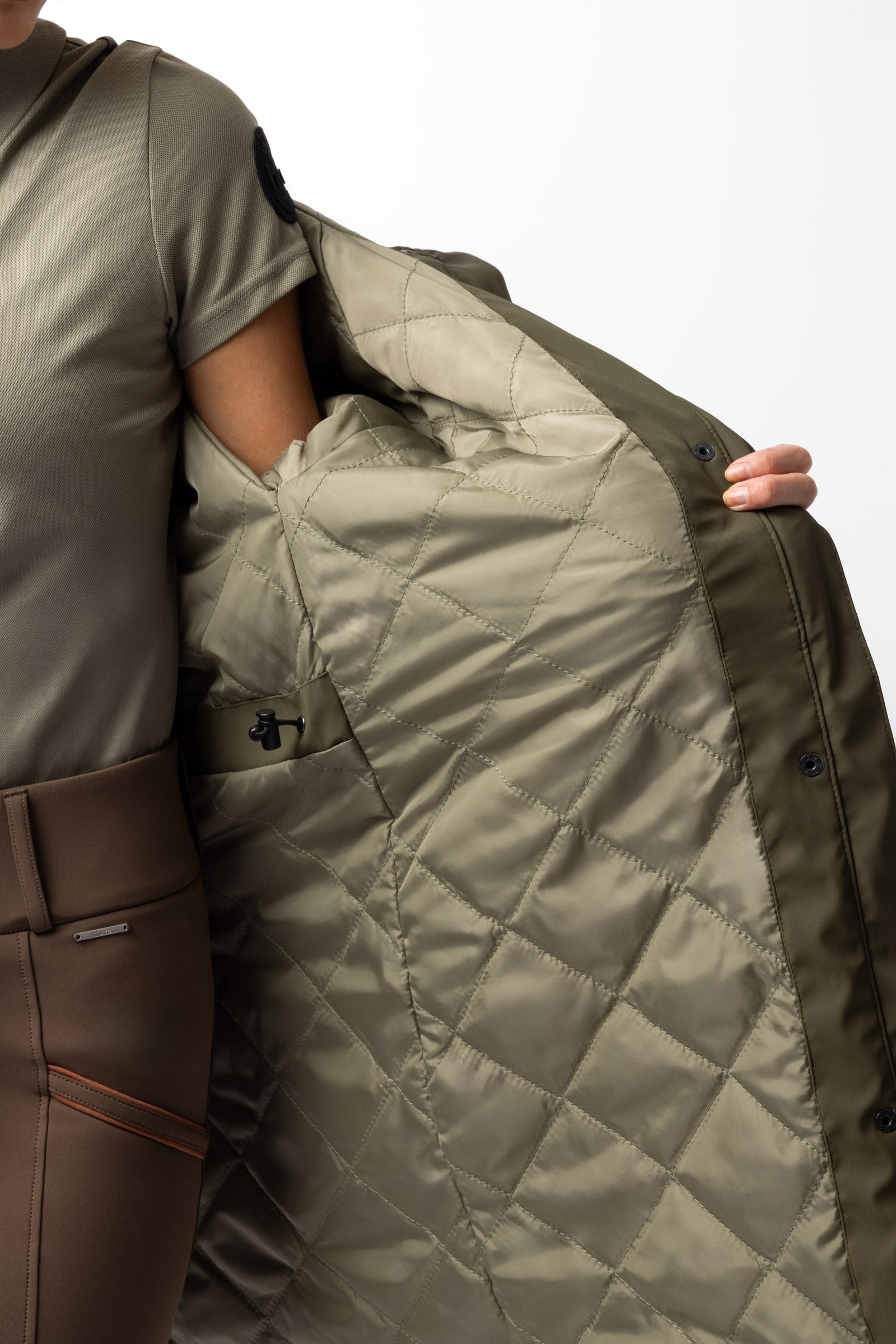 Horze Elise Raincoat with Padded Lining Women’s Riding Clothing