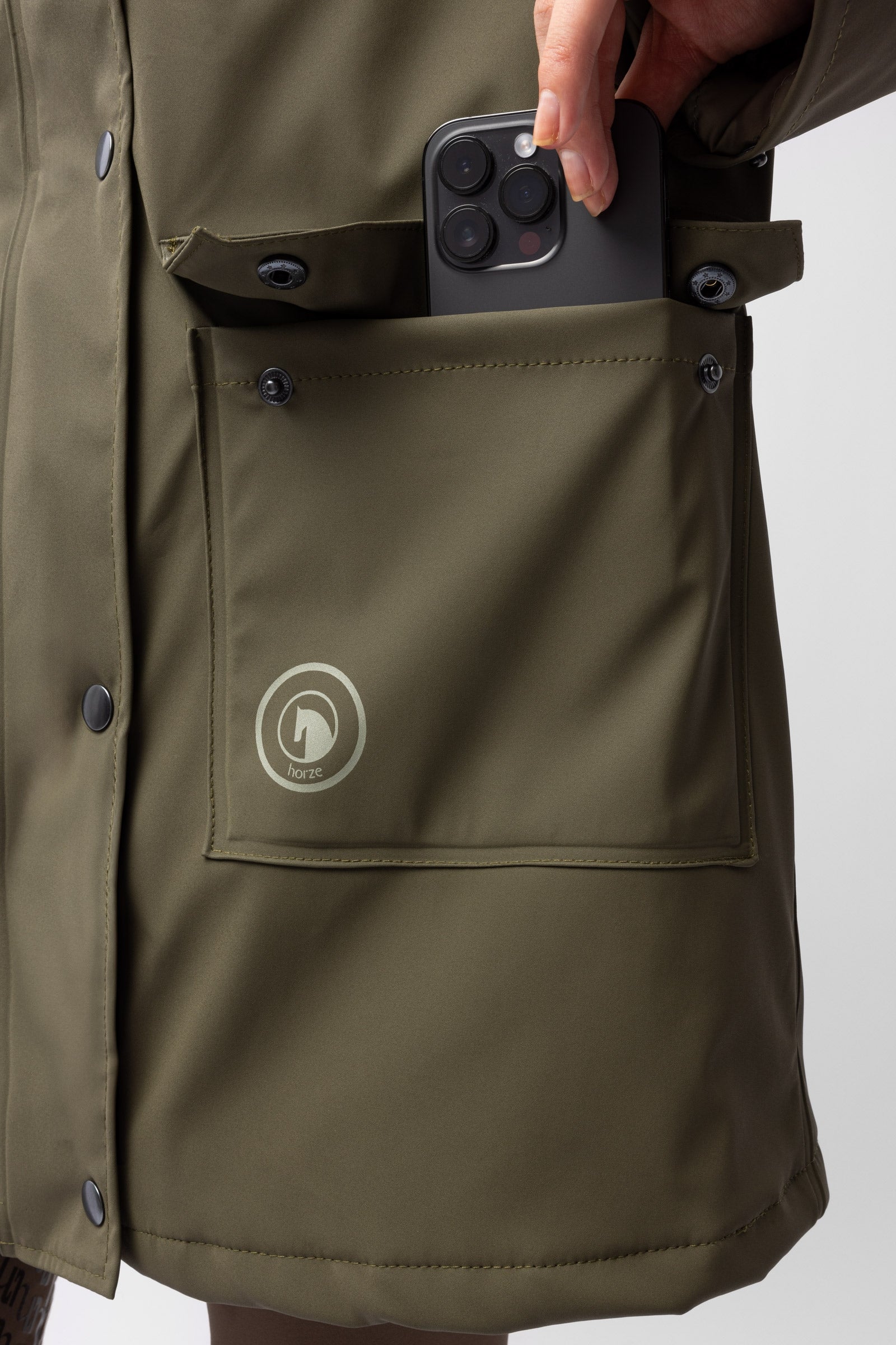 Horze Elise Raincoat with Padded Lining Women’s Riding Clothing