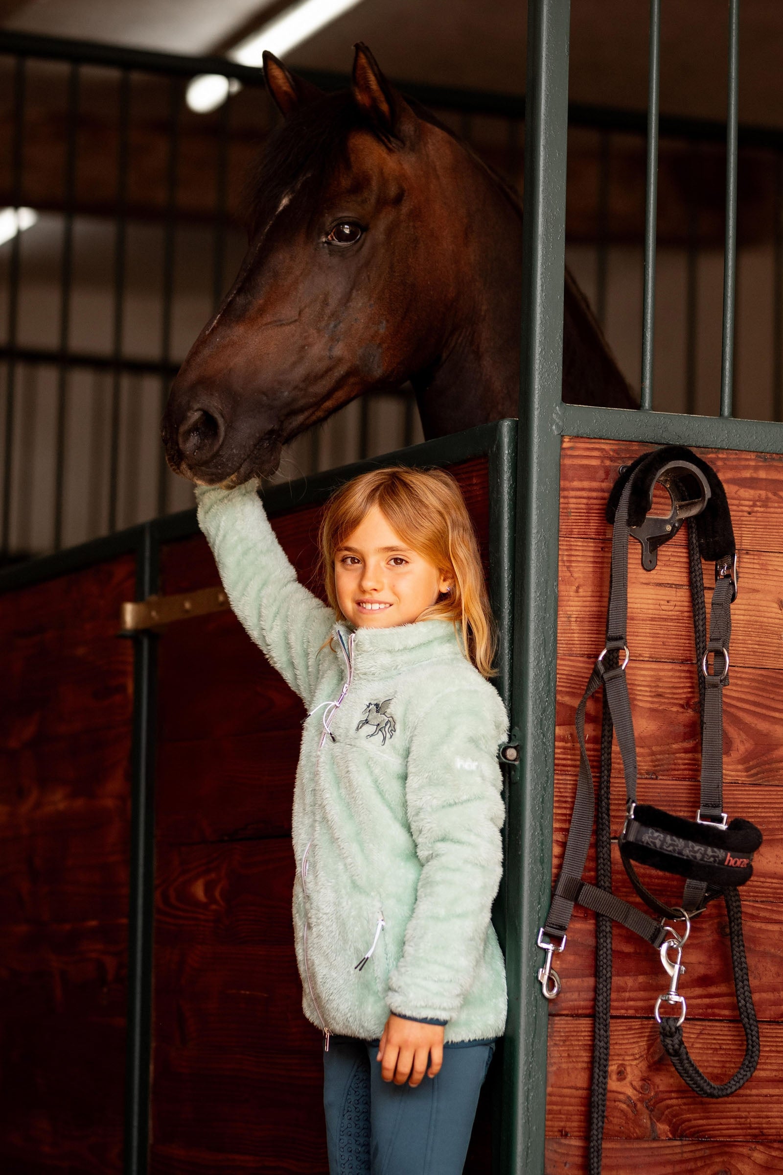 Horze Elsa Kids´ Fleece Riding Jacket Kids Apparel