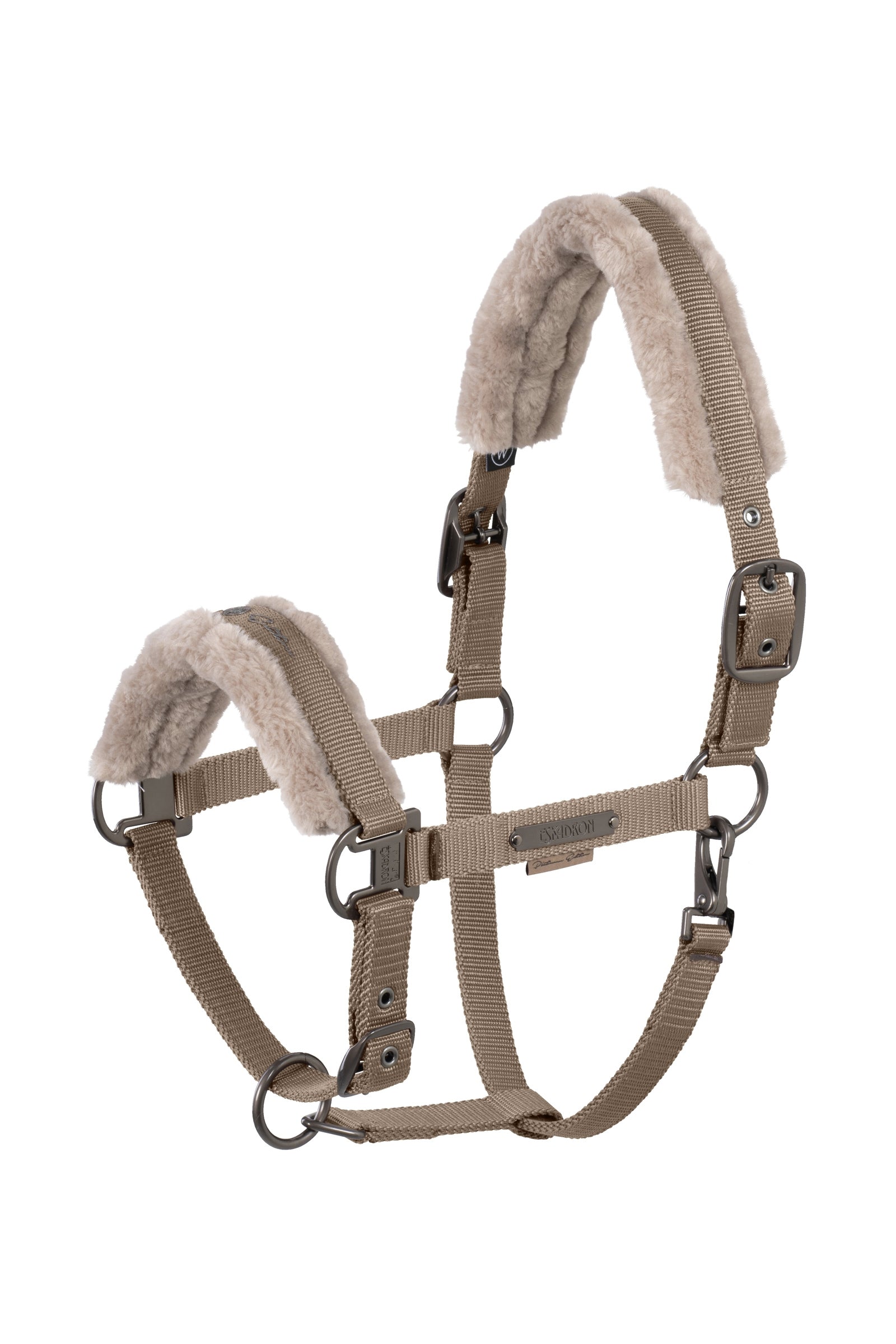 Eskadron Platinum 25 Halfter mit Dornschnalle und Kunstfell Halfter & Stricke