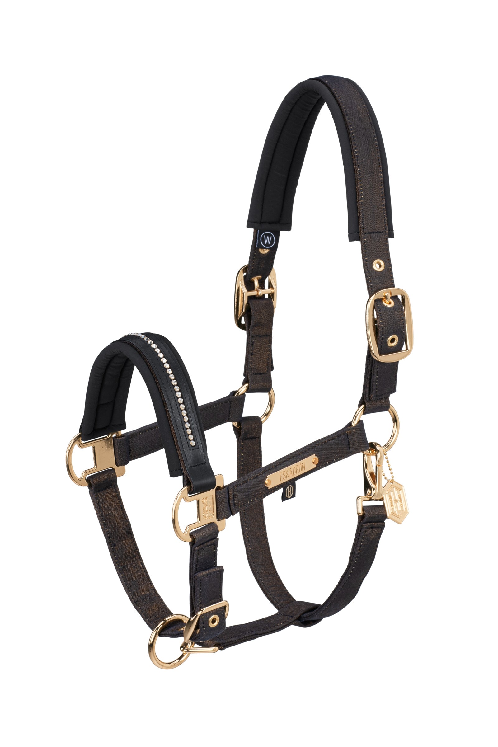 Eskadron Heritage AW24 Glam Crystal Halfter mit Doppelschnalle Halfter & Stricke