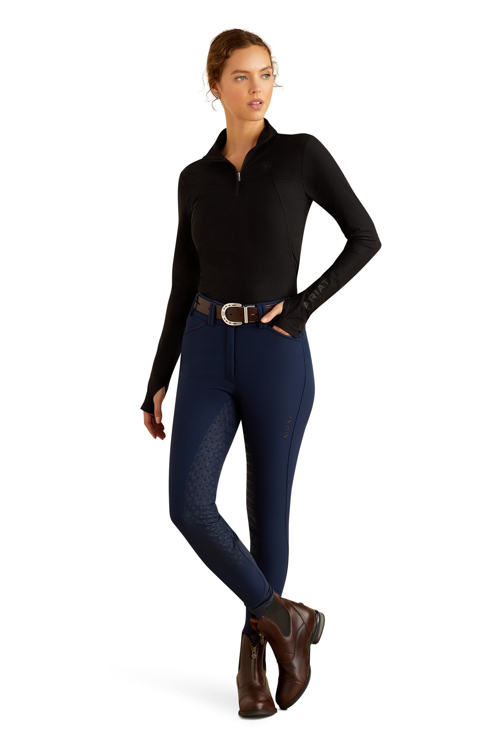 Ariat Lowell 3.0 Women´s 1/4 Zip Baselayer Shirt Damen Reitbekleidung