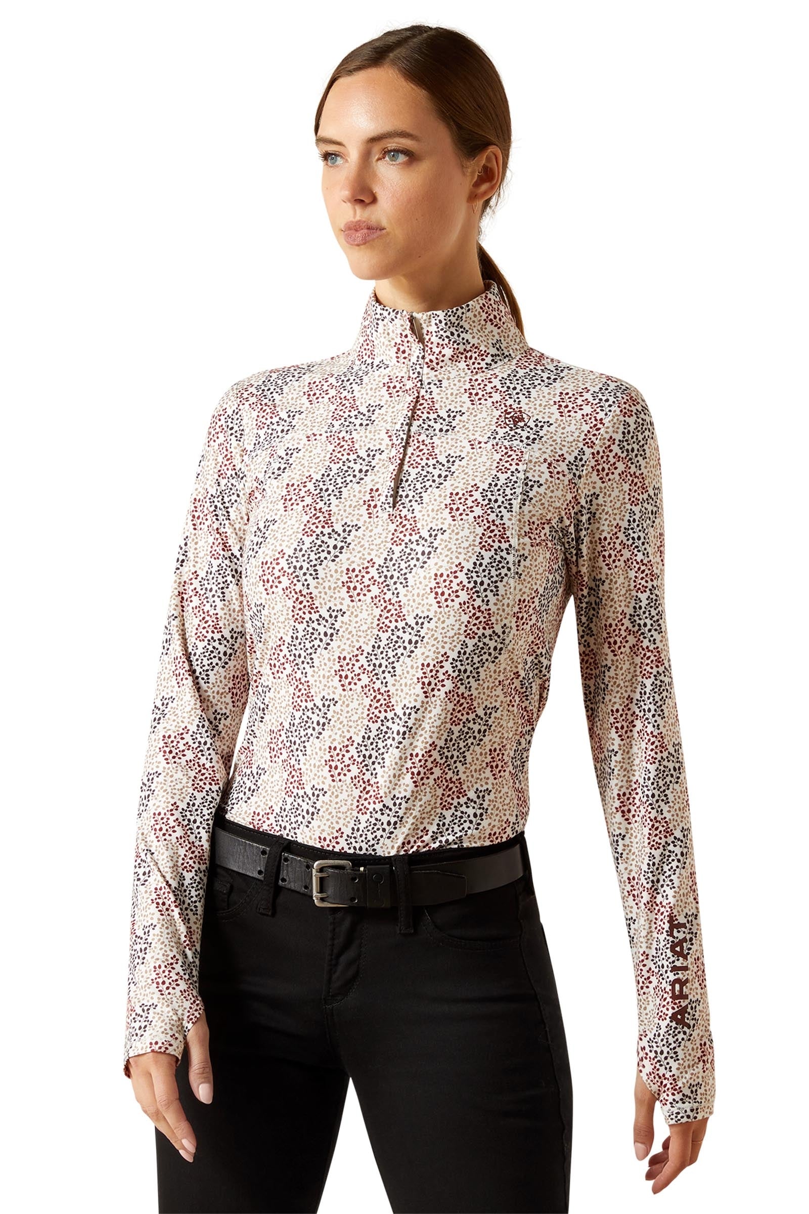 Ariat Lowell 3.0 Women´s 1/4 Zip Baselayer Shirt Damen Reitbekleidung