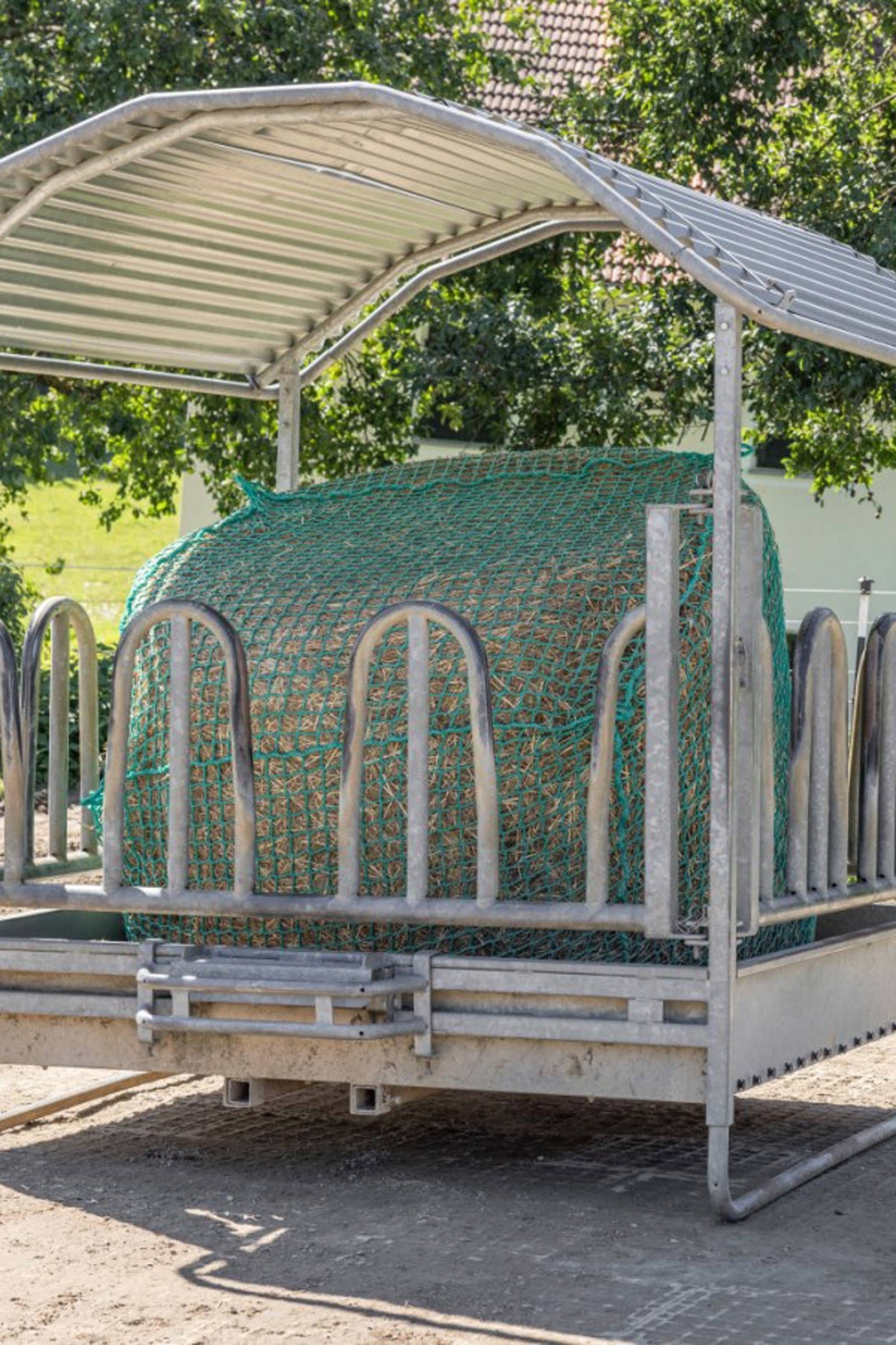 Kerbl Hay Net for Round Bales, hangable Horse Feeders & Waterers