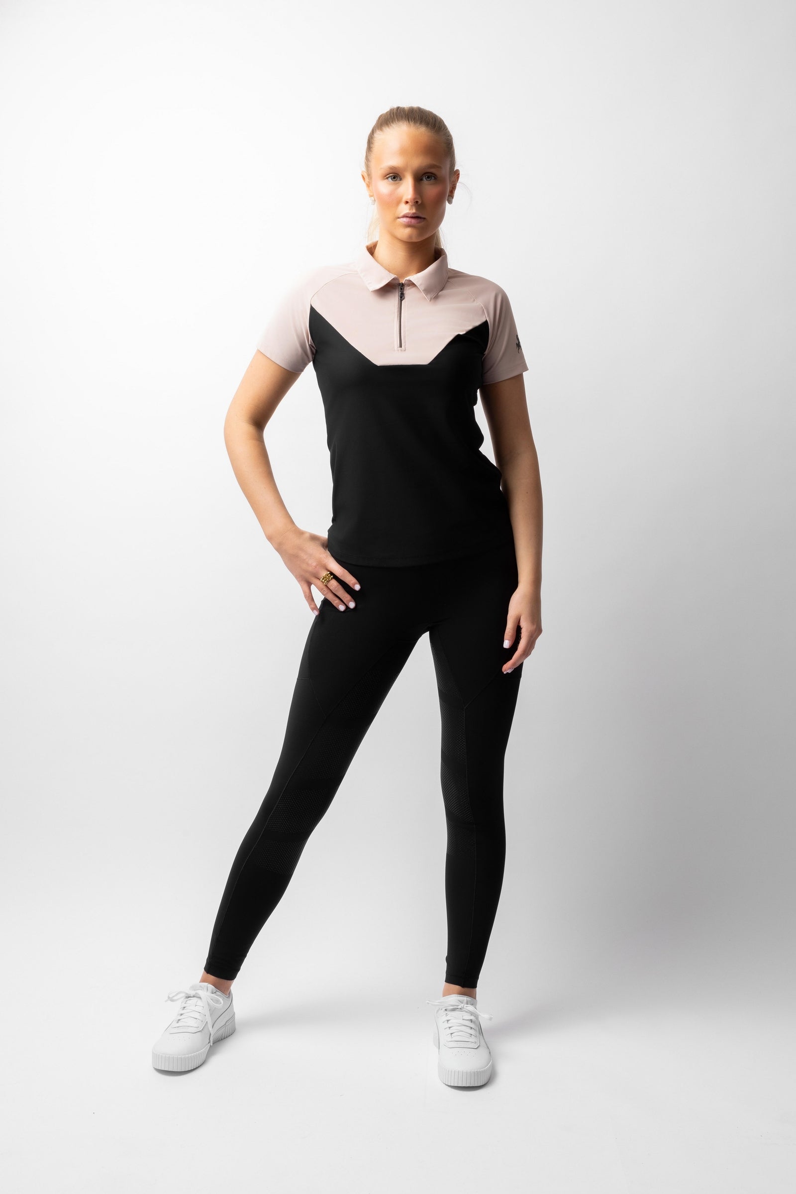 B Vertigo Giselle Women's Bi-color Polo Shirt Women’s Riding Clothing