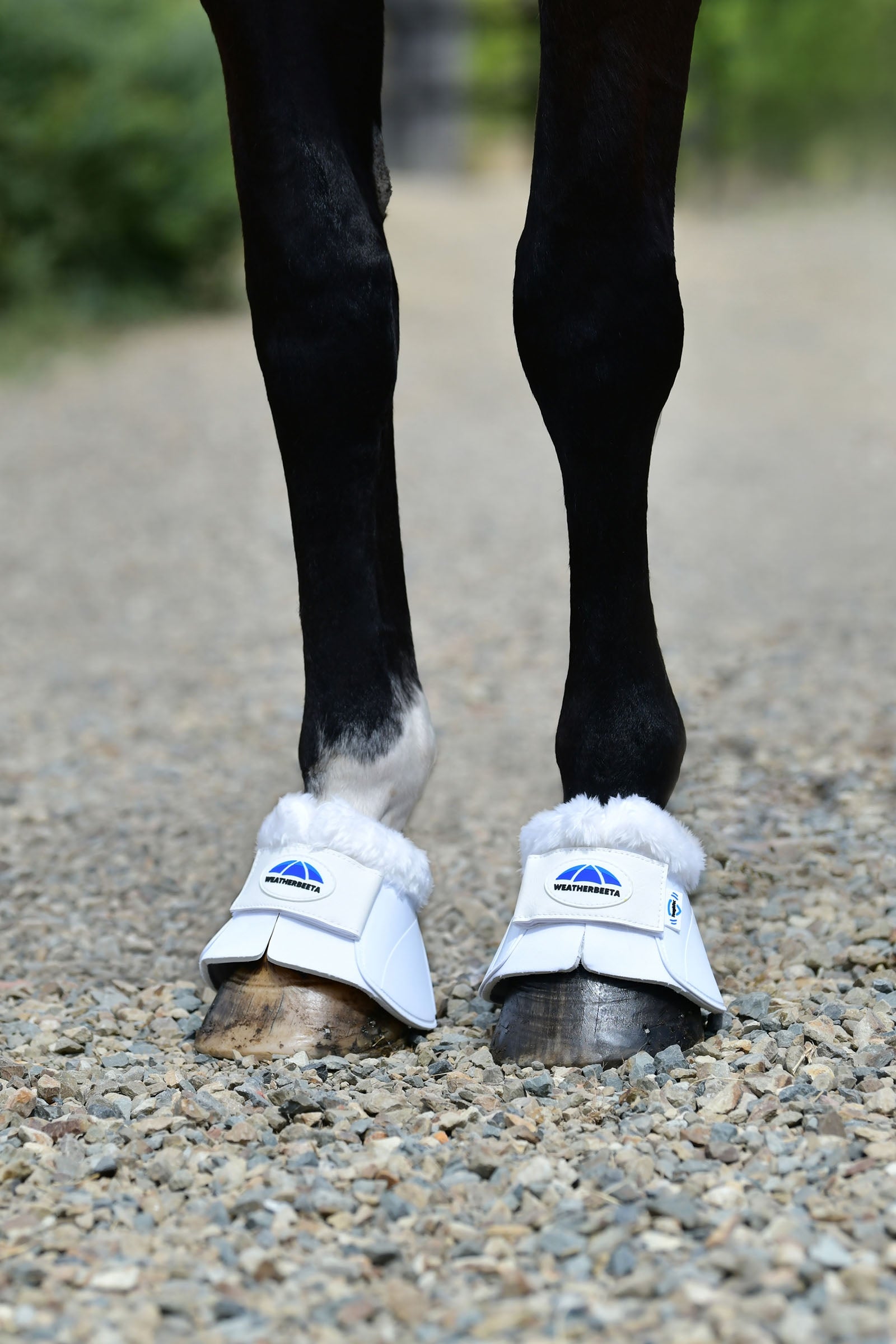 Weatherbeeta Tough-Tec Impact Fleece Trim Bell Boots Leg Protection & Hoof Protection for Horses
