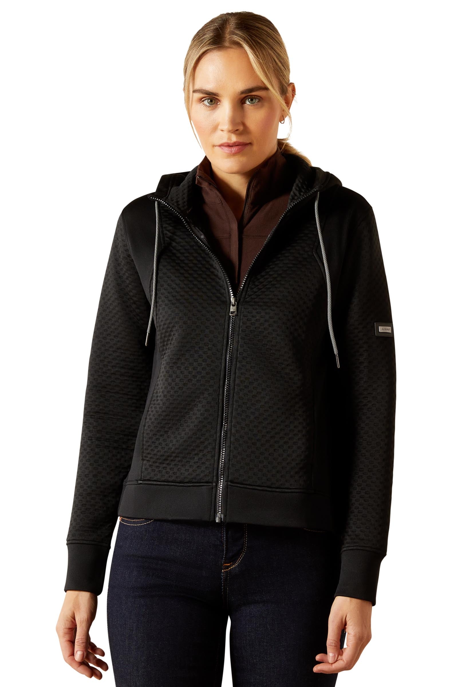 Ariat Radiance Damen Kapuzenjacke mit Reißverschluss Damen Reitbekleidung