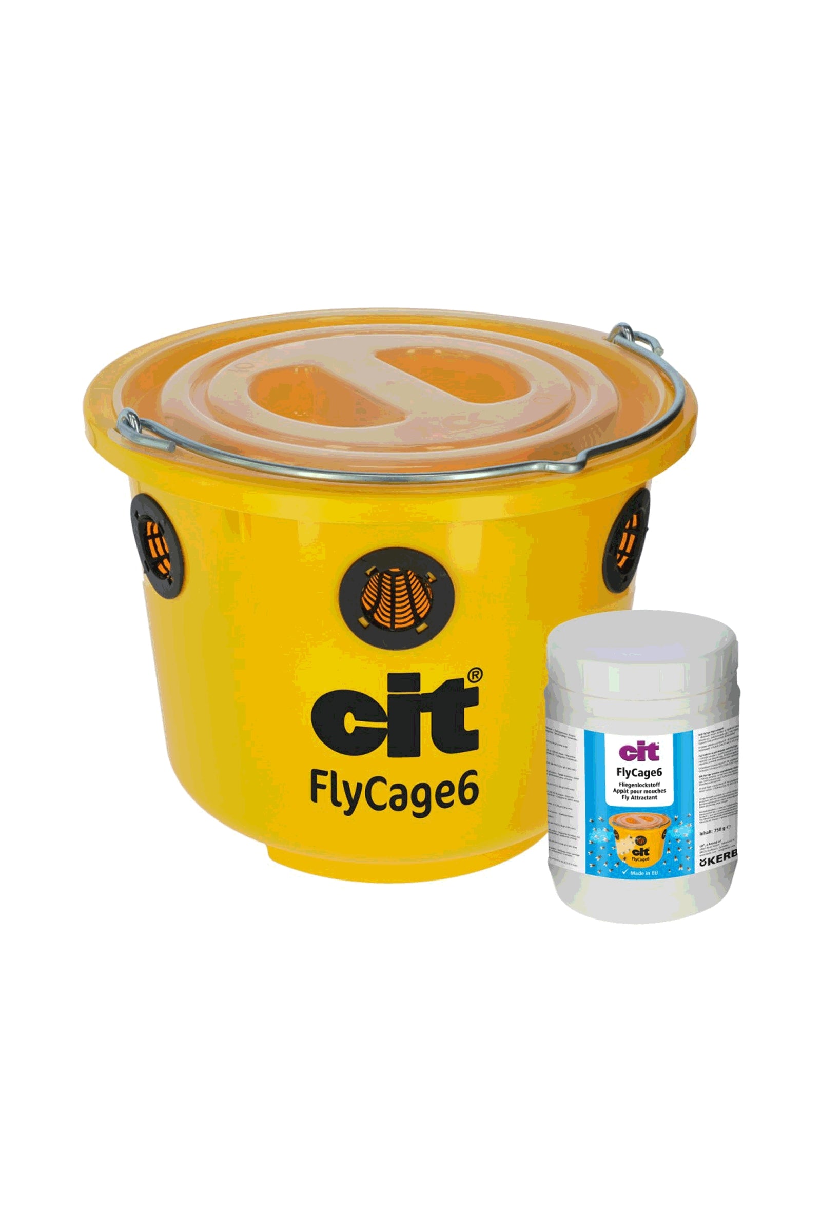 Kerbl Cit FlyCage 6 Fly Trap, Set incl. 750 g Attractant Antifly Protection for Horses
