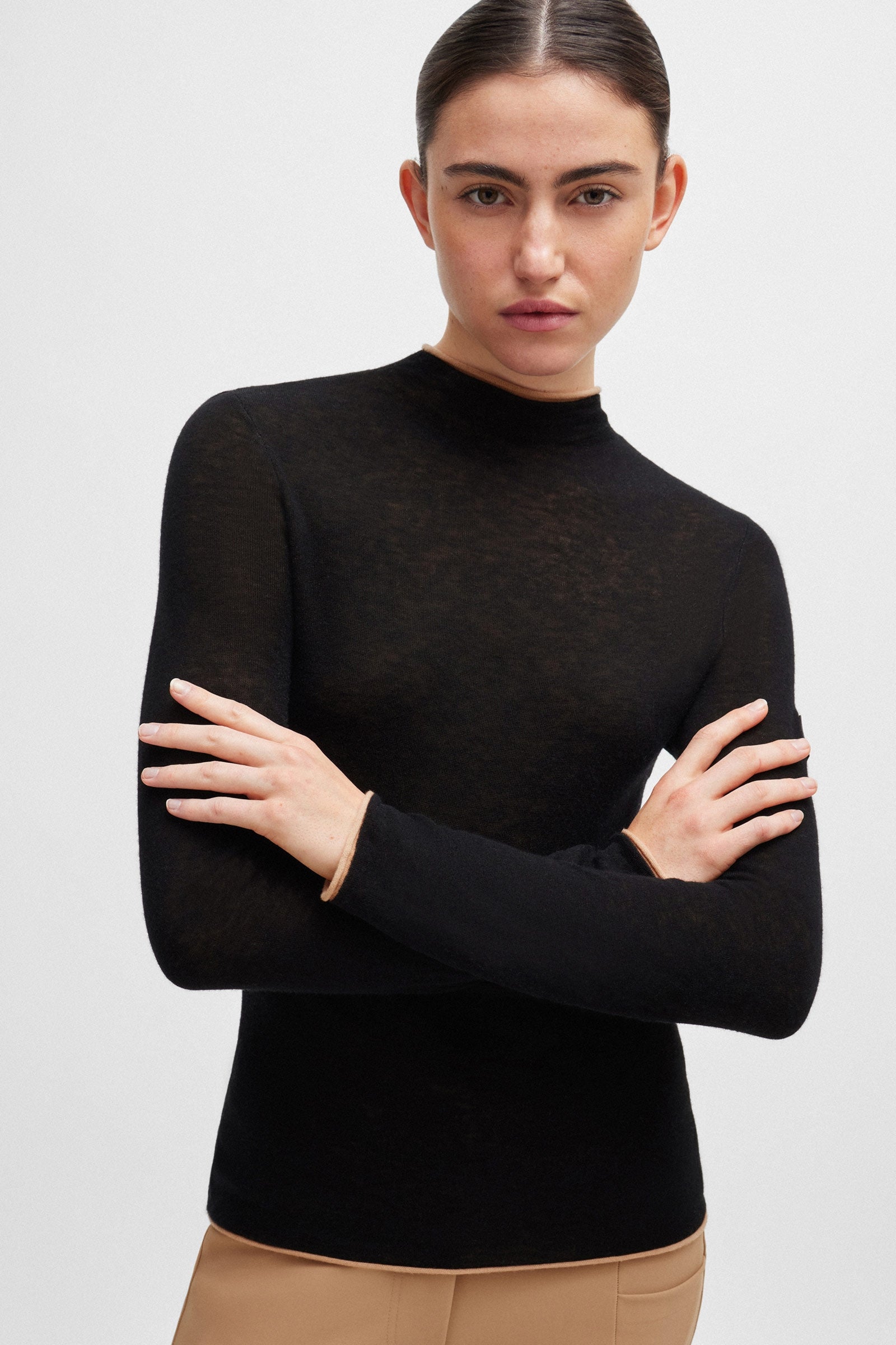 Boss May Soft Knit Turtleneck Women’s Riding Clothing