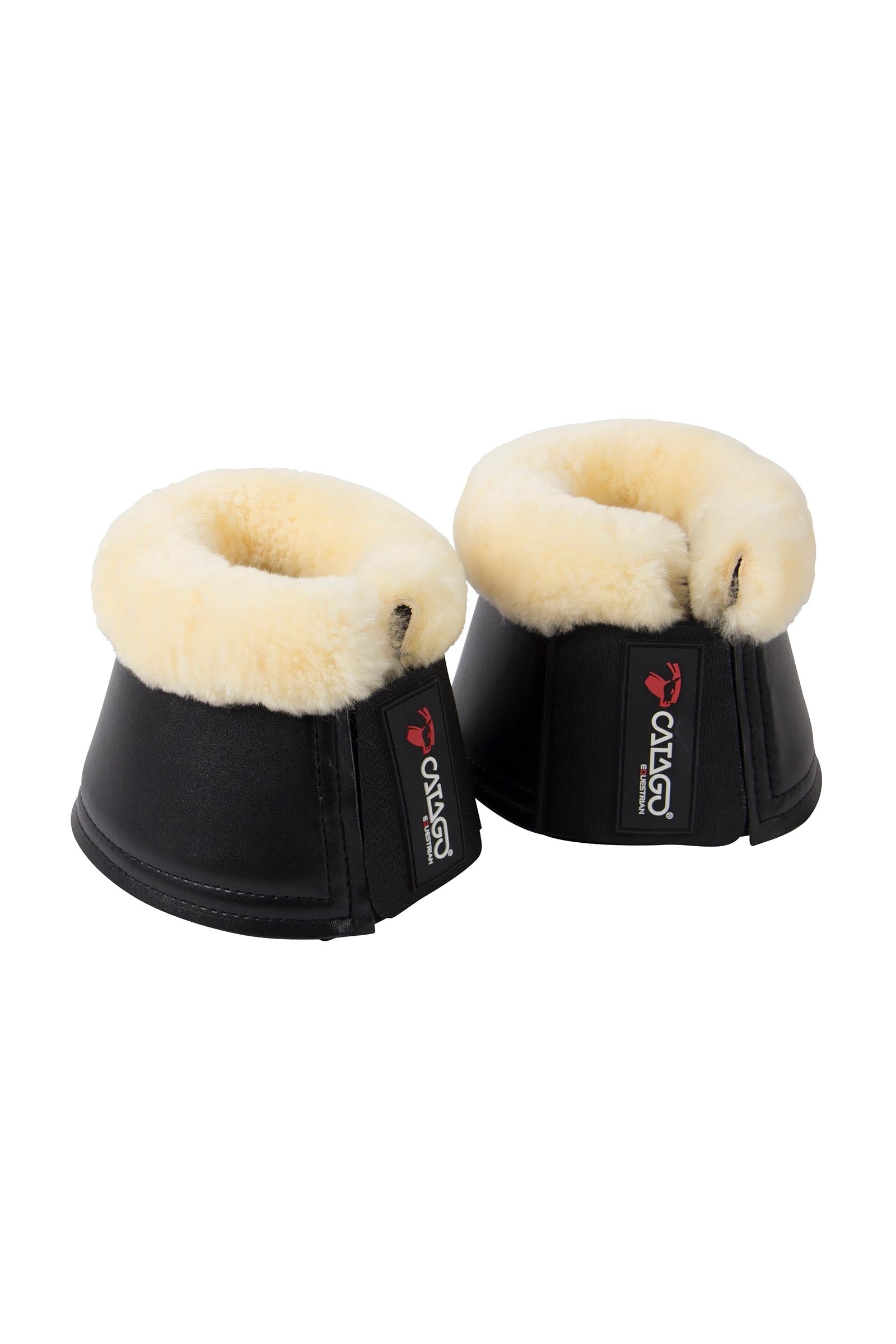 Catago Bell Boots with Merino Leg Protection & Hoof Protection for Horses
