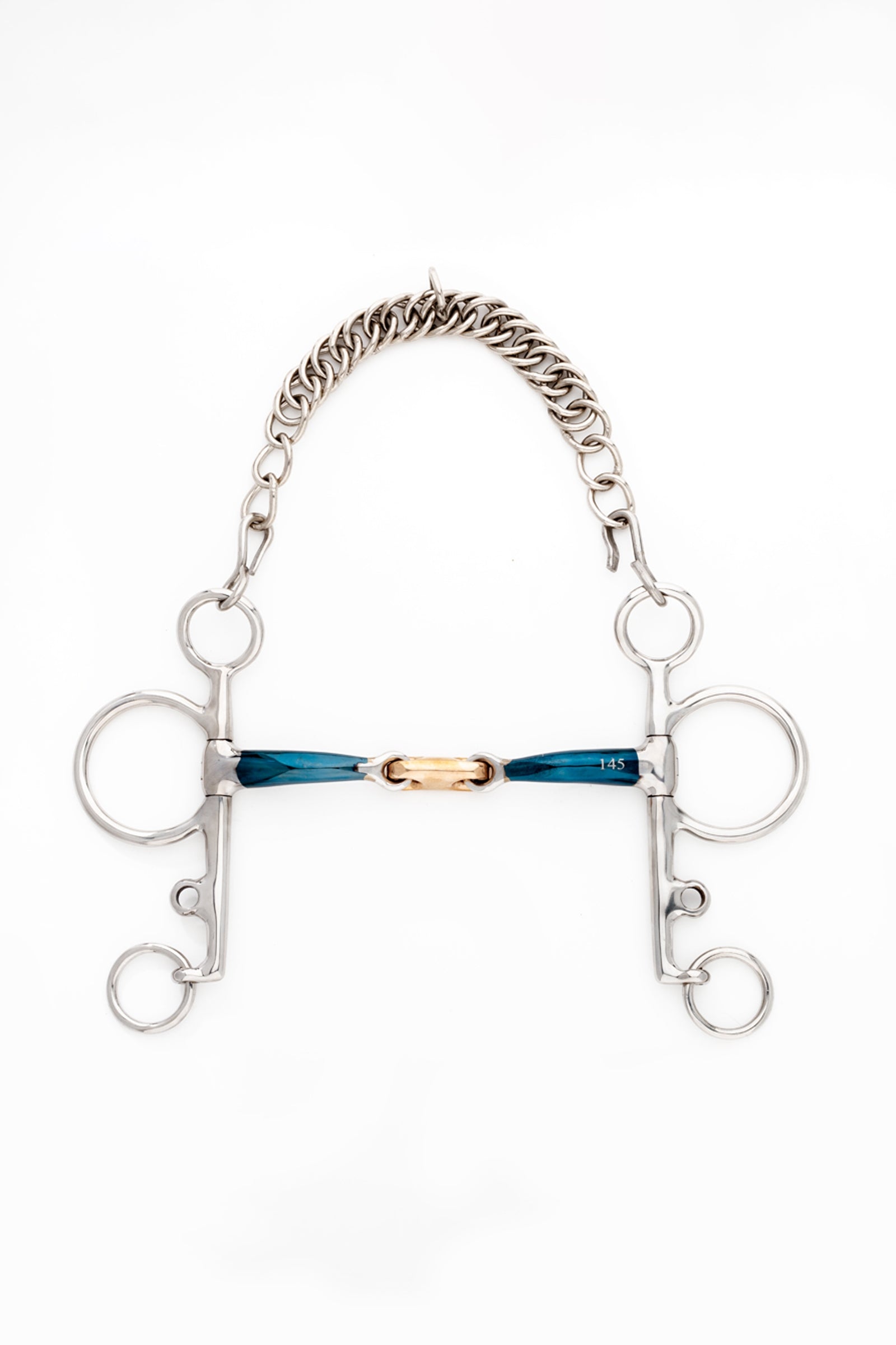 Kavalkade ergonomisches Pelhamgebiss, doppelt gebrochen, lang, 14 mm Gebisse