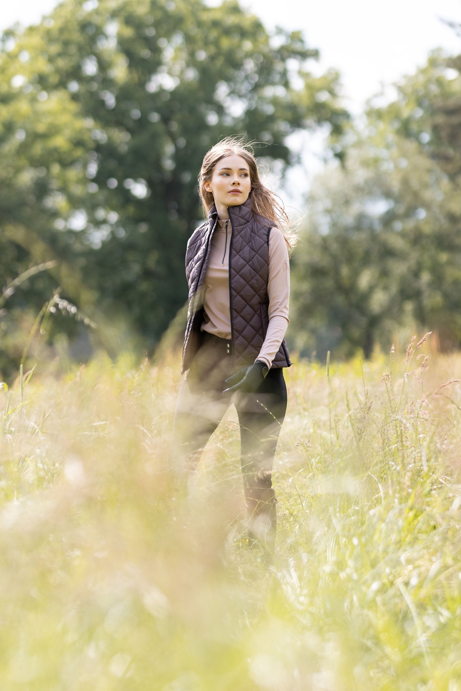 Horze Young Rider Naia Women's Padded Riding Vest Young Rider Apparel