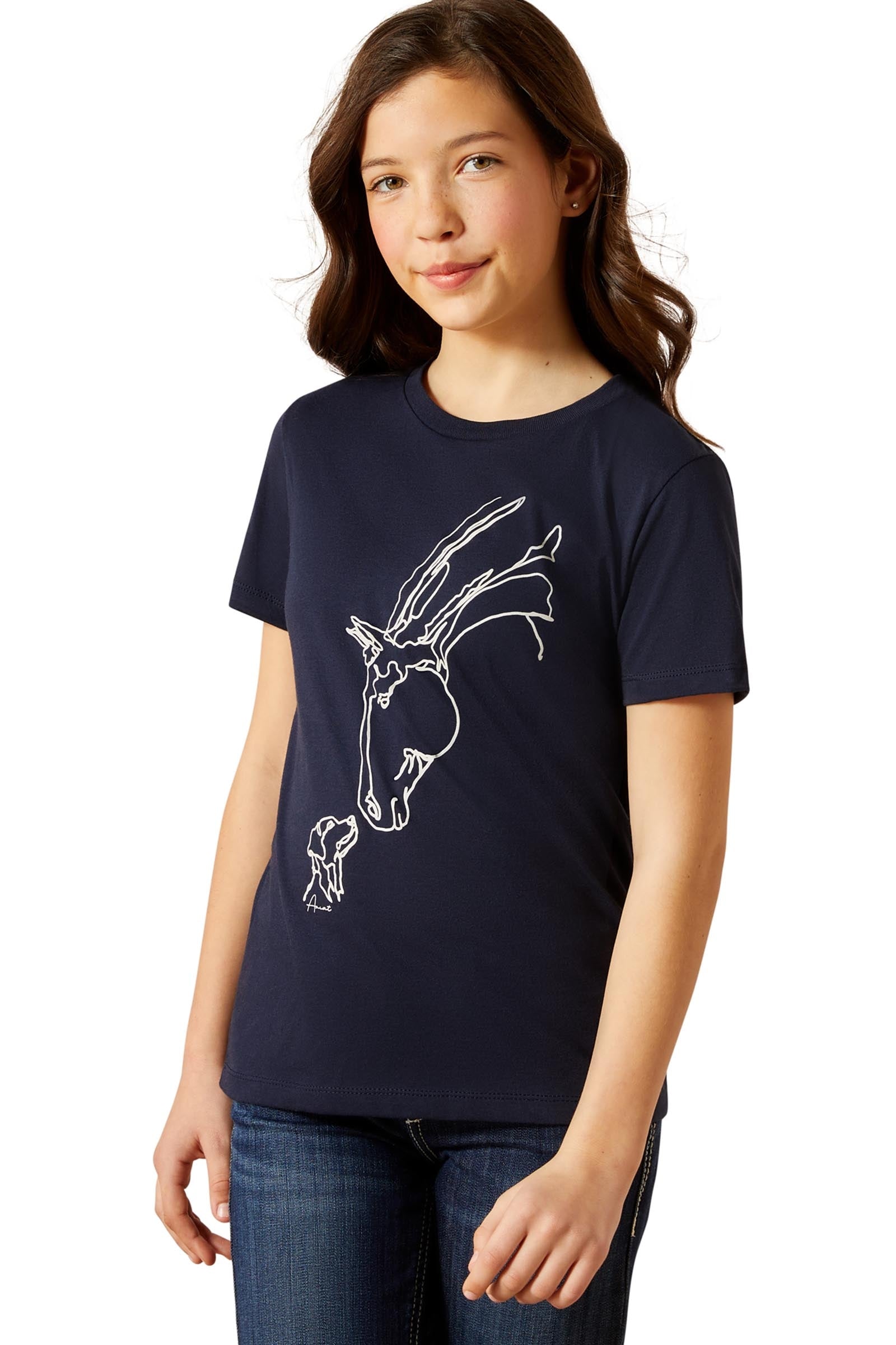 Ariat Hay Girl Kinder T-Shirt Young Rider Apparel