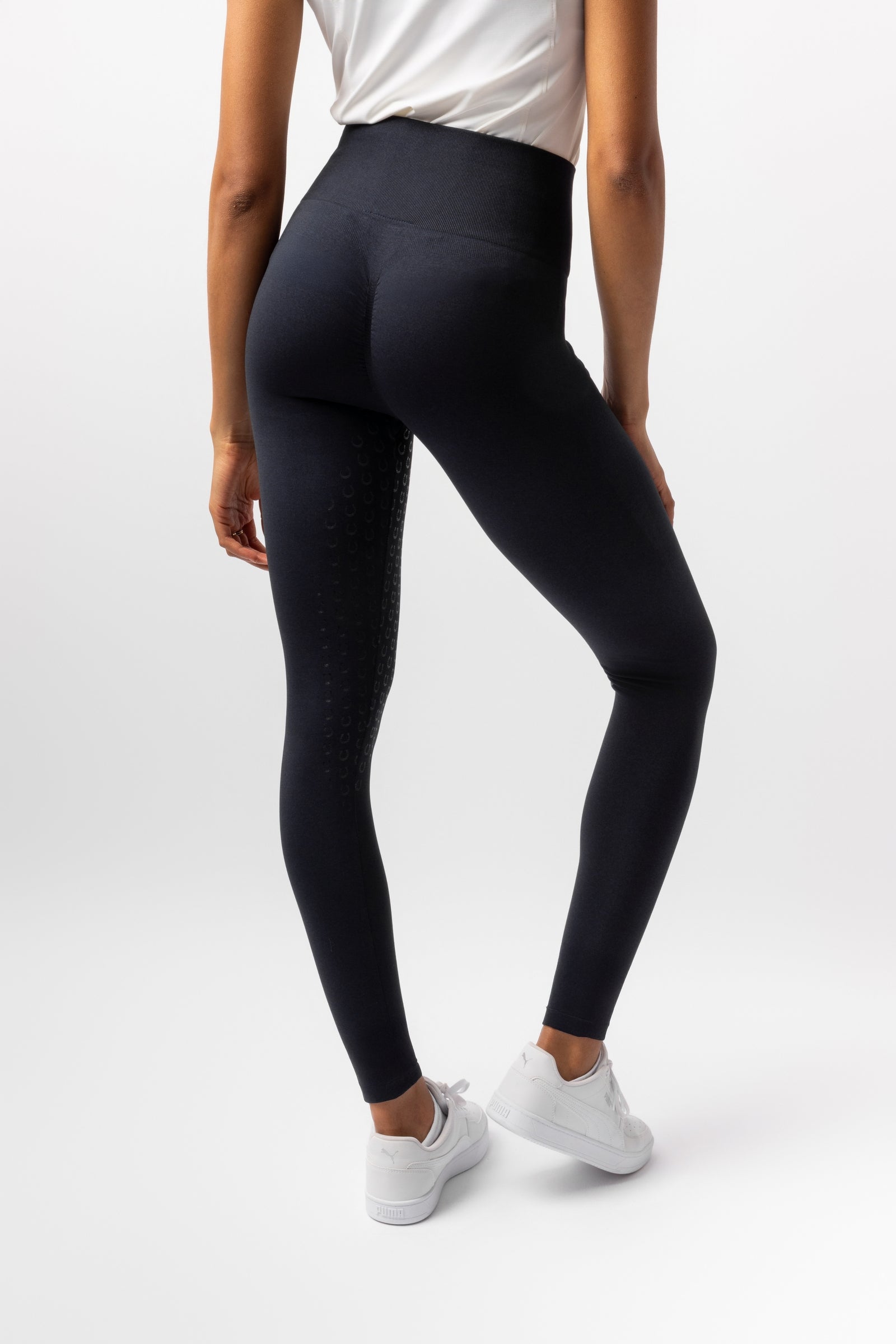 Horze Nessa Seamless Full Grip Scrunch Tights Womens Breeches
