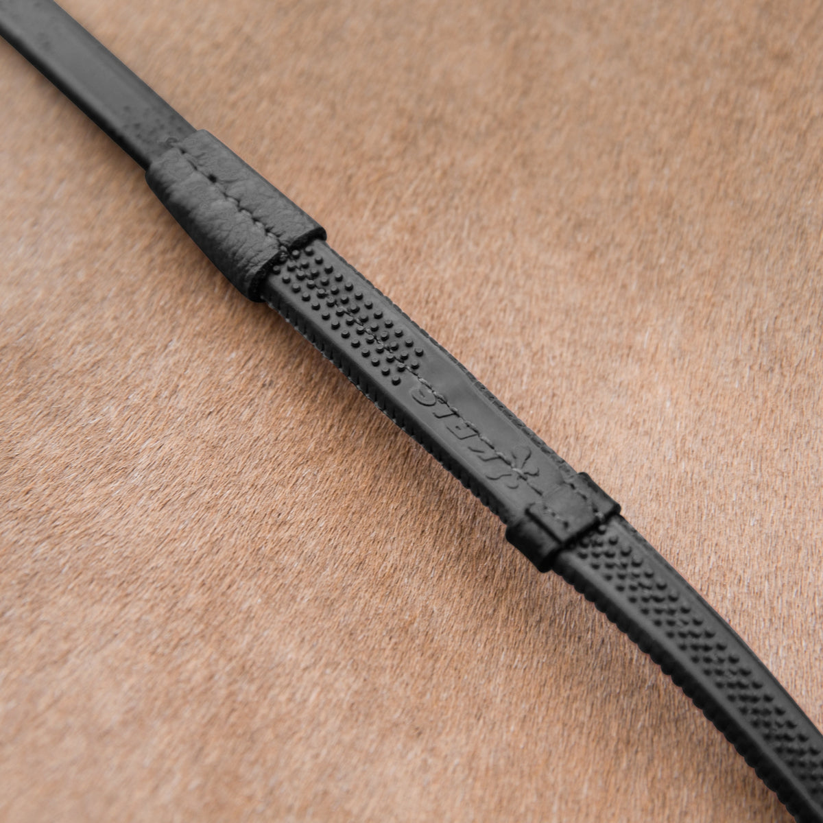 Horze Soft Grip Rubber Reins w/stoppers Bridles & Reins